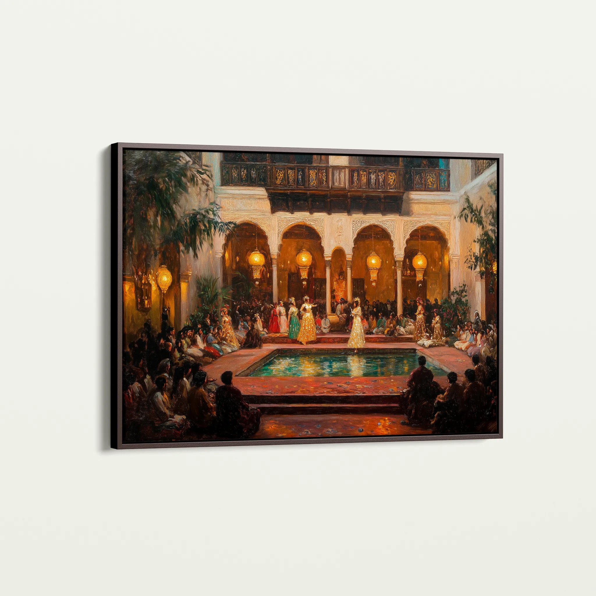 Orientalist 028 Canvas Art 18" x 24" / 45 x 60 cm / Black