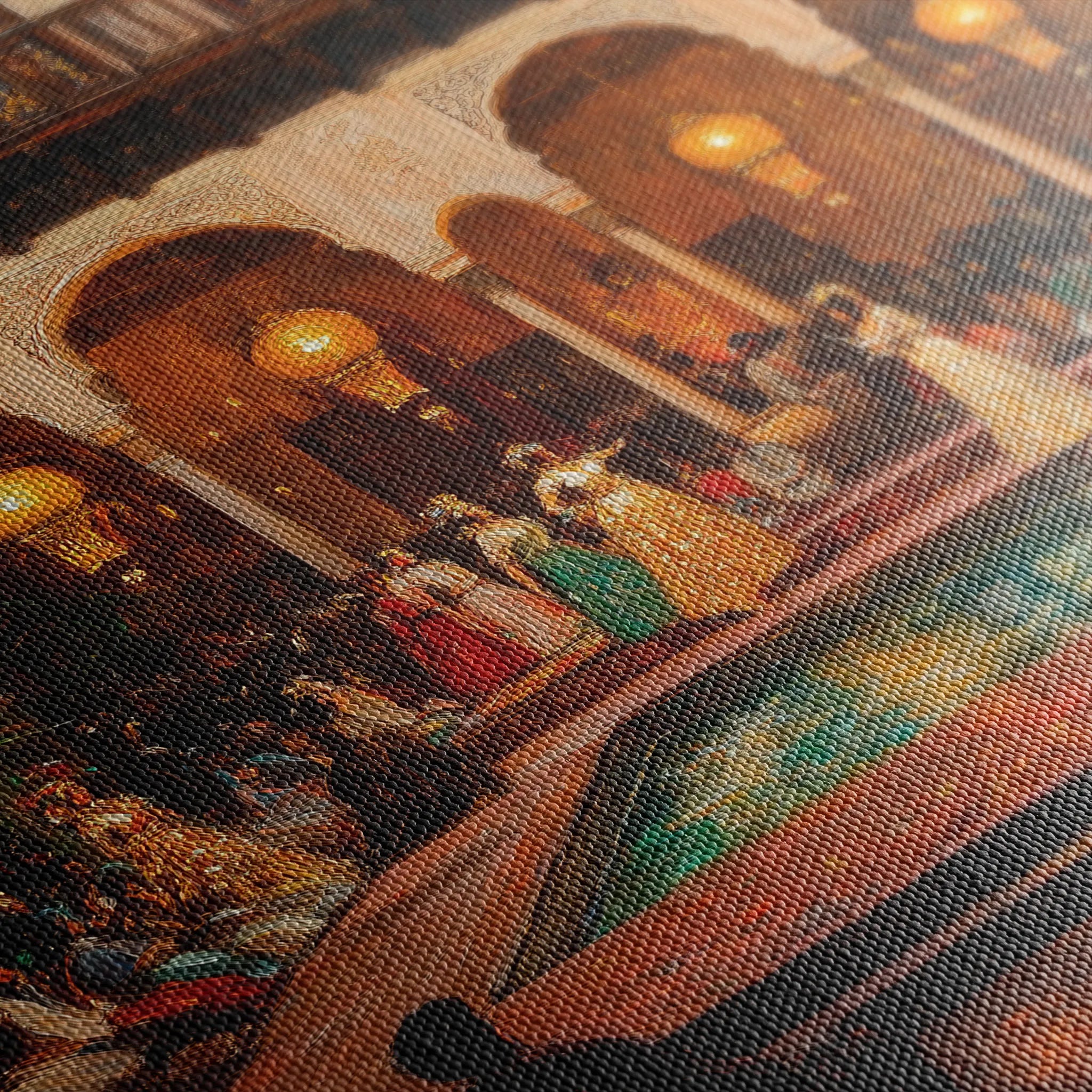 Orientalist 028 Canvas Art 18" x 24" / 45 x 60 cm / Black