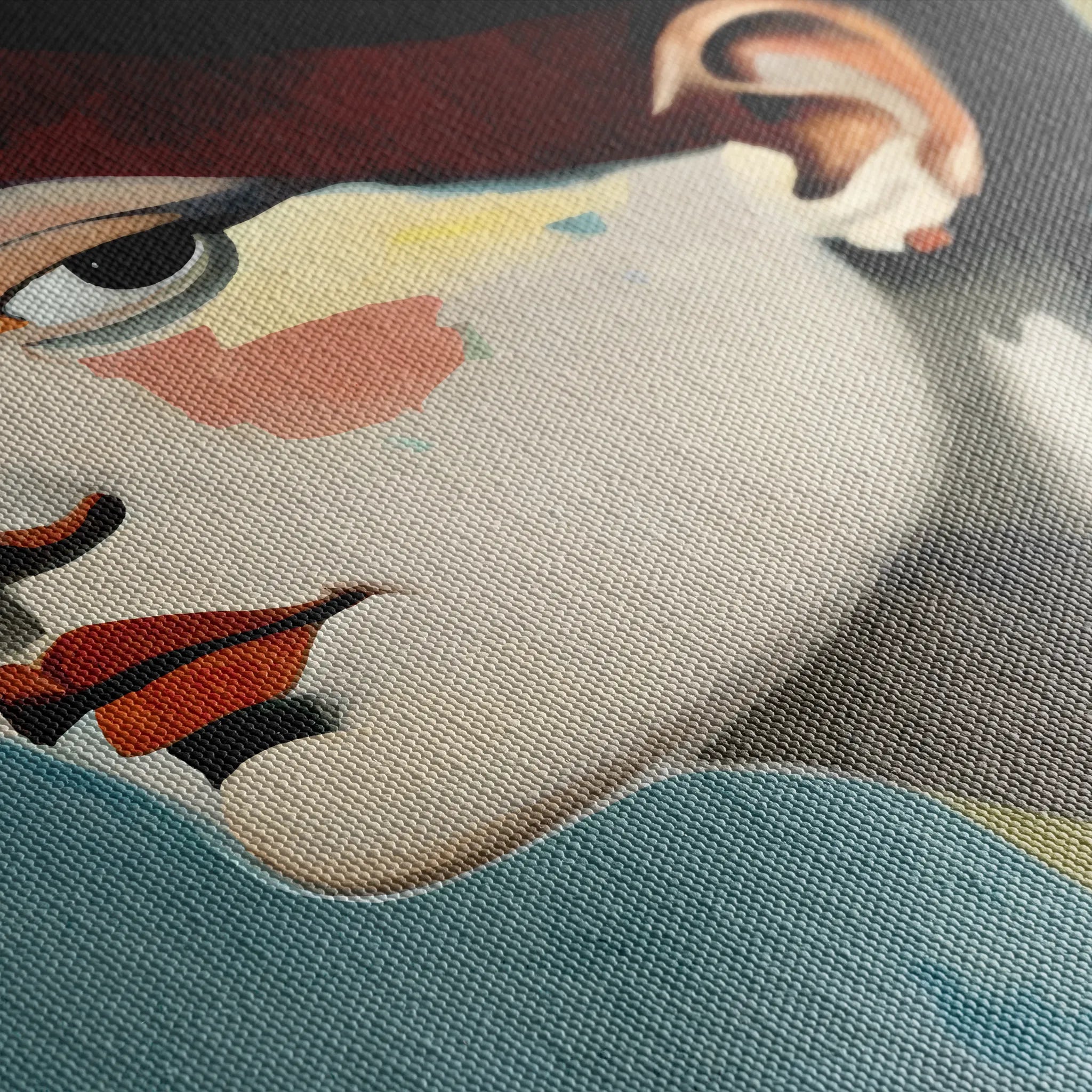 Portrait 028 Canvas Art 18" x 24" / 45 x 60 cm / Black
