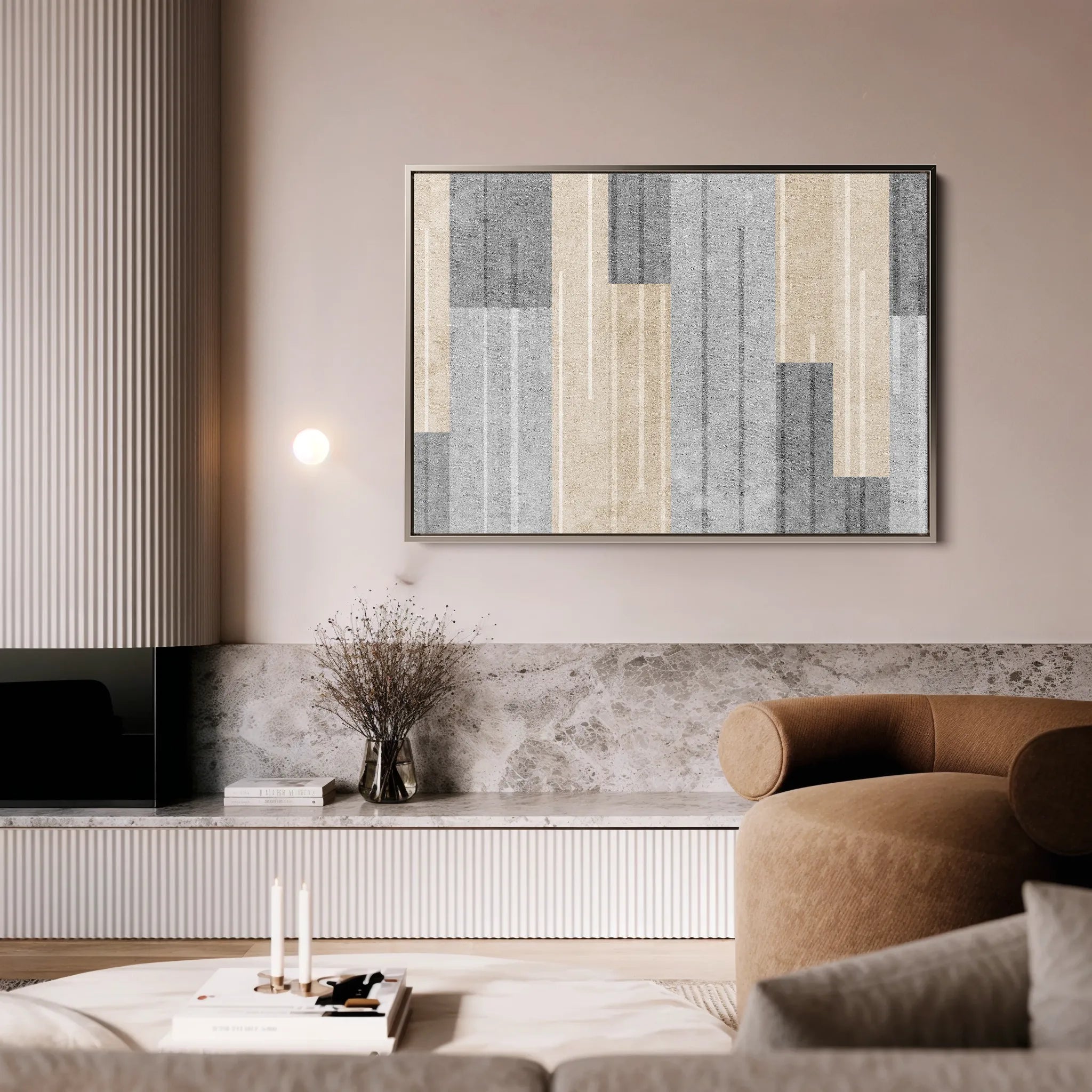 Abstract 029 Canvas Art 18" x 24" / 45 x 60 cm / Black