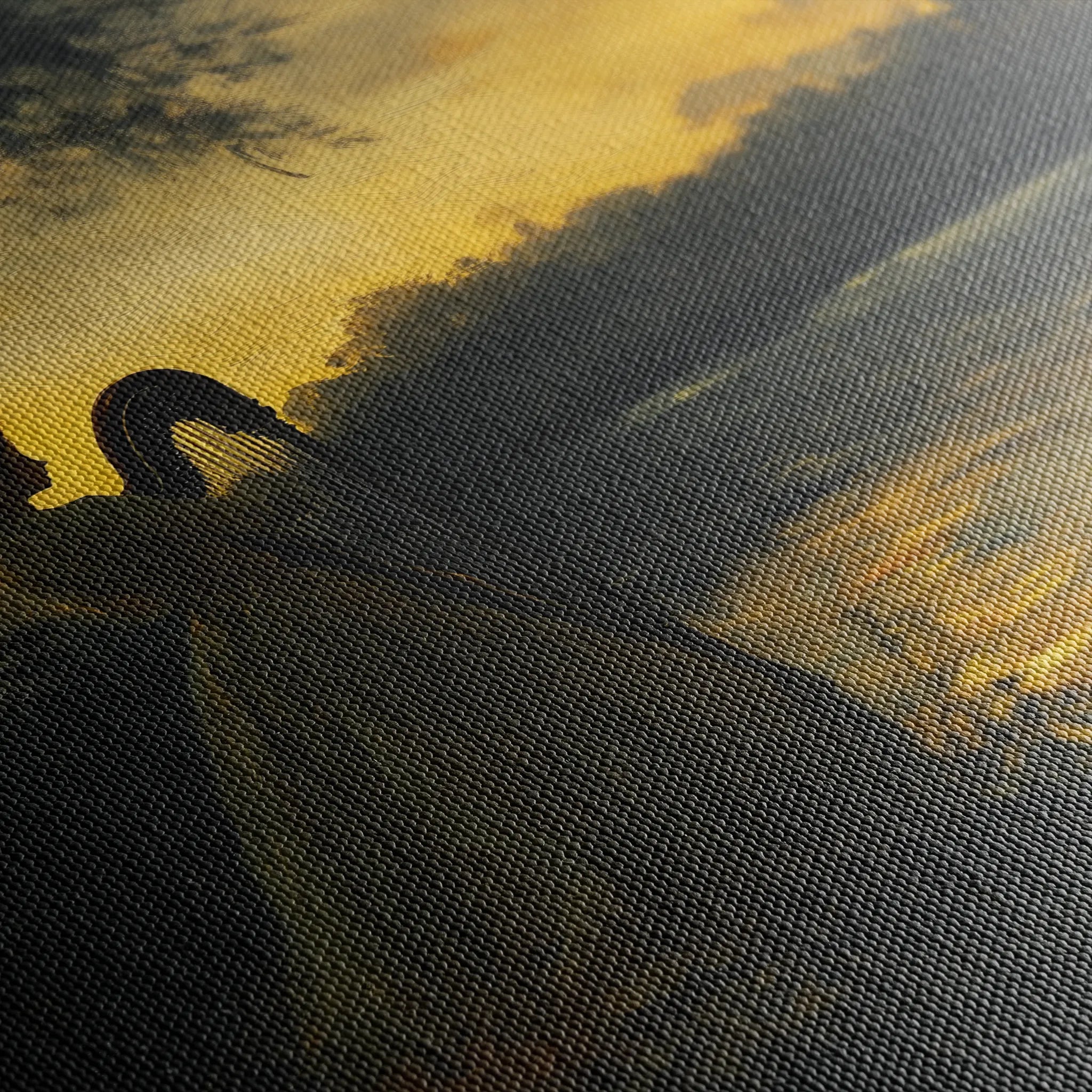 Classic 029 Canvas Art 18" x 24" / 45 x 60 cm / Black