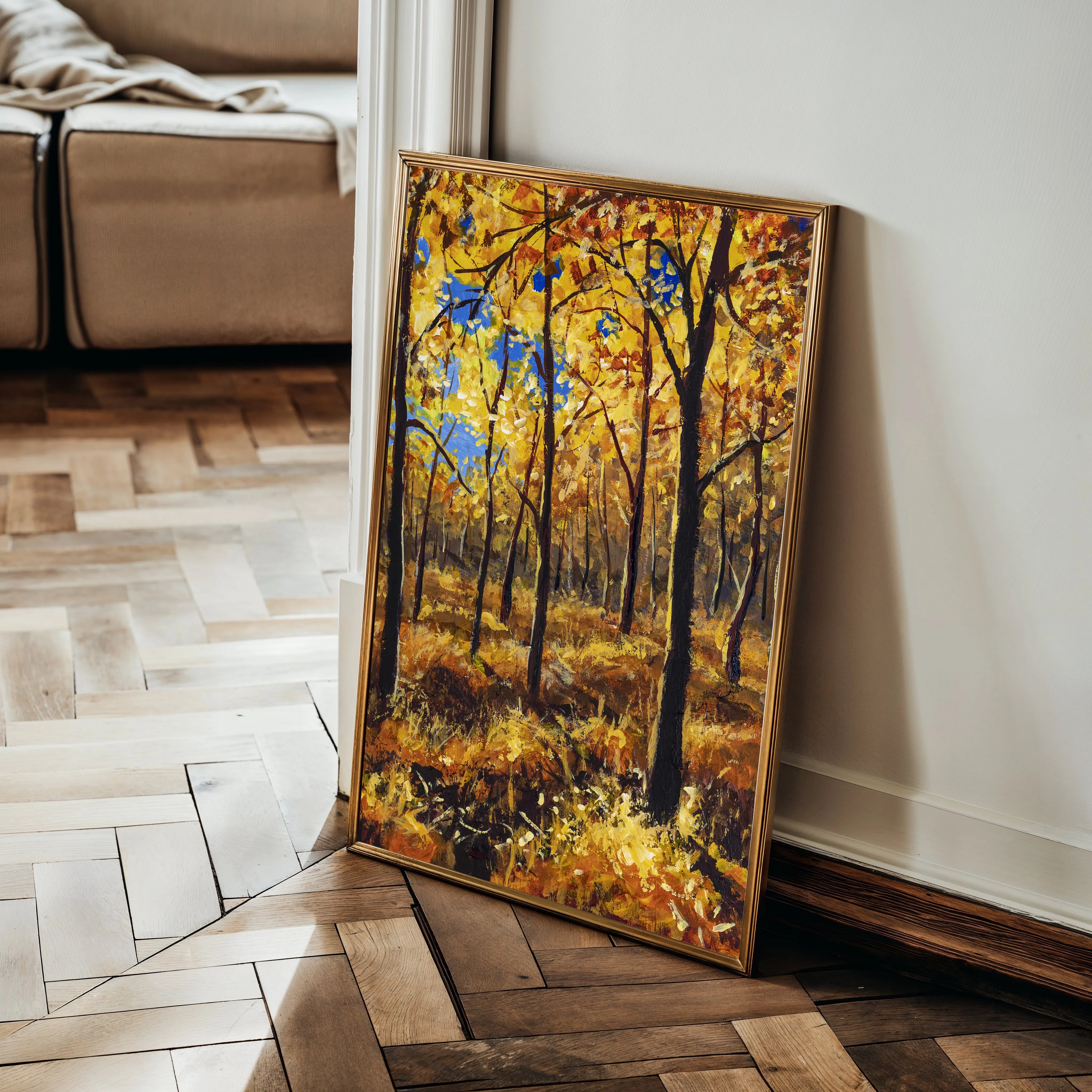 Landscape 029 Canvas Art 18" x 24" / 45 x 60 cm / Black