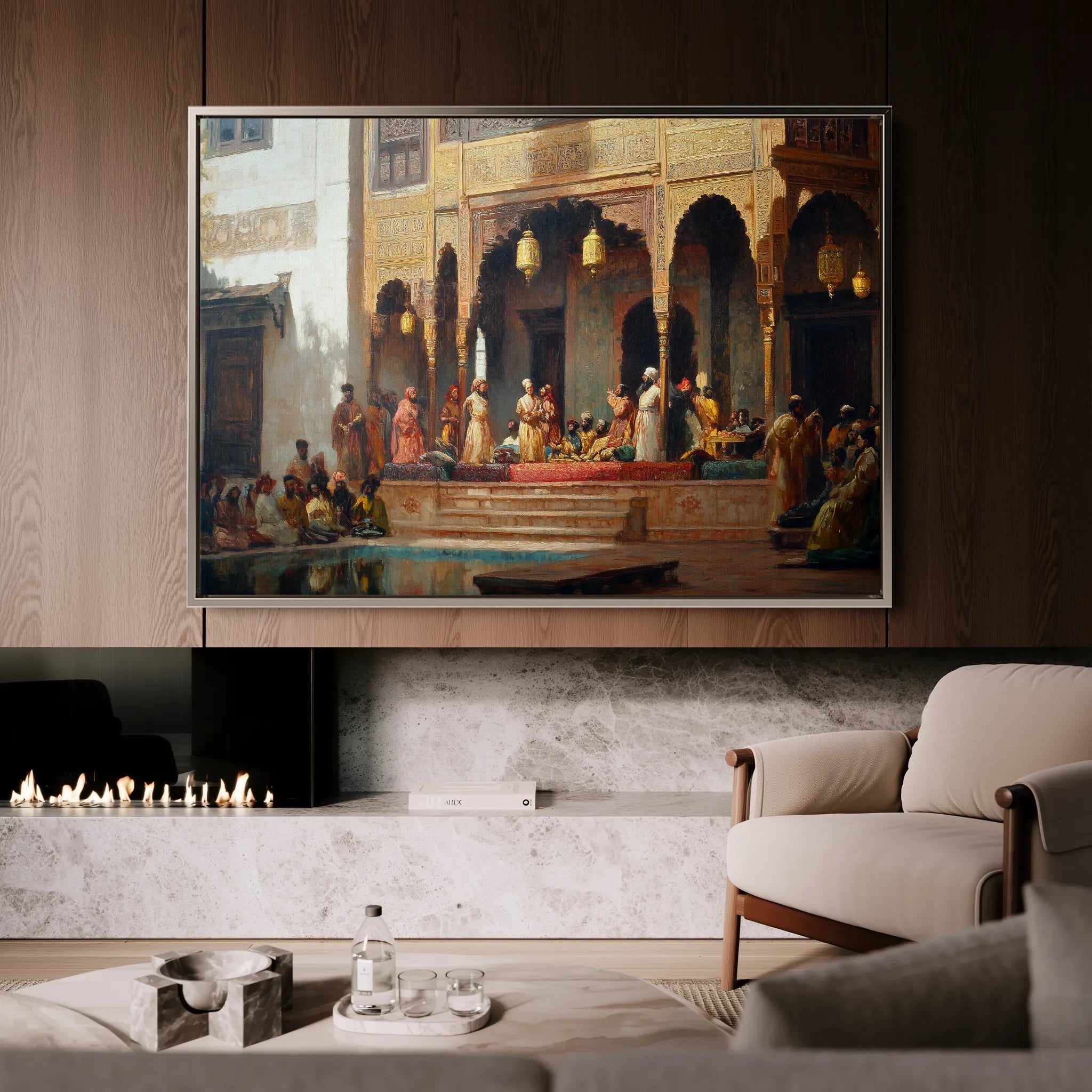 Orientalist 029 Canvas Art 18" x 24" / 45 x 60 cm / Black