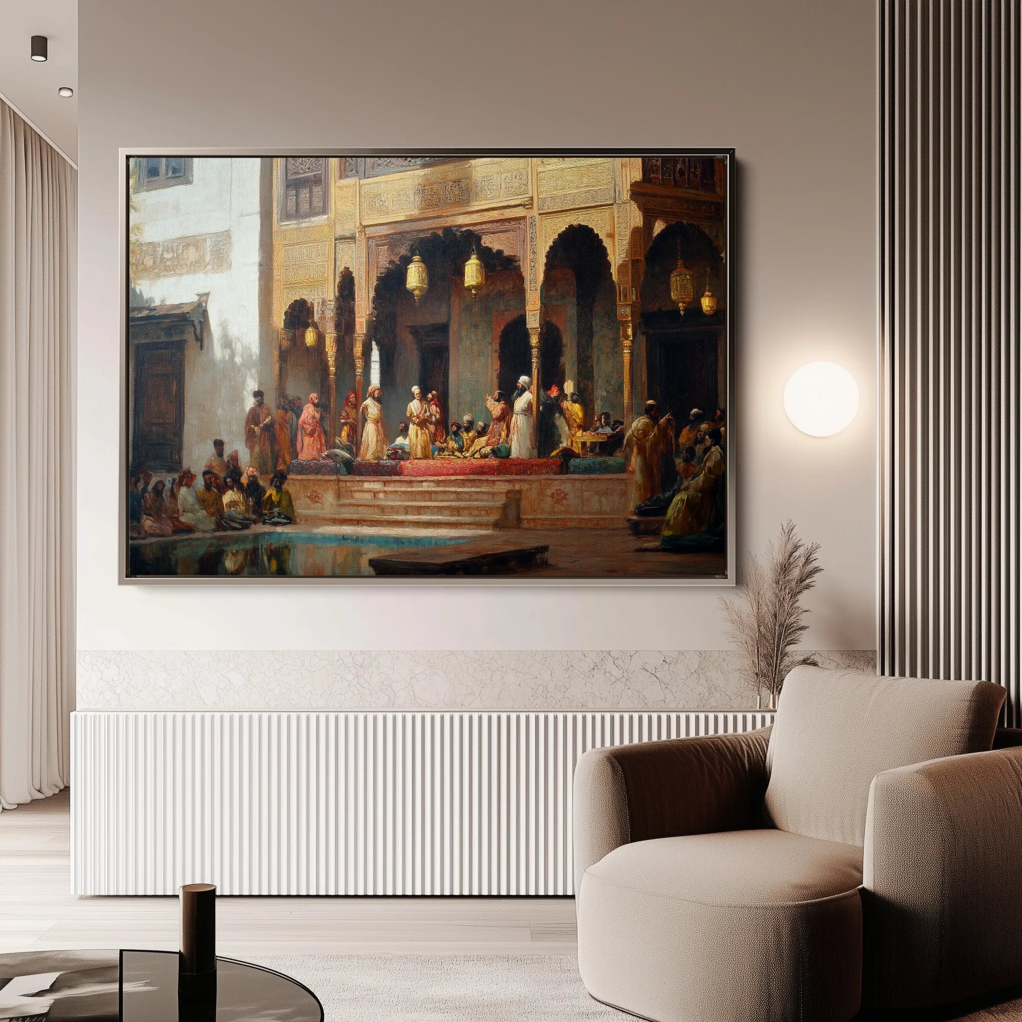 Orientalist 029 Canvas Art 18" x 24" / 45 x 60 cm / Black
