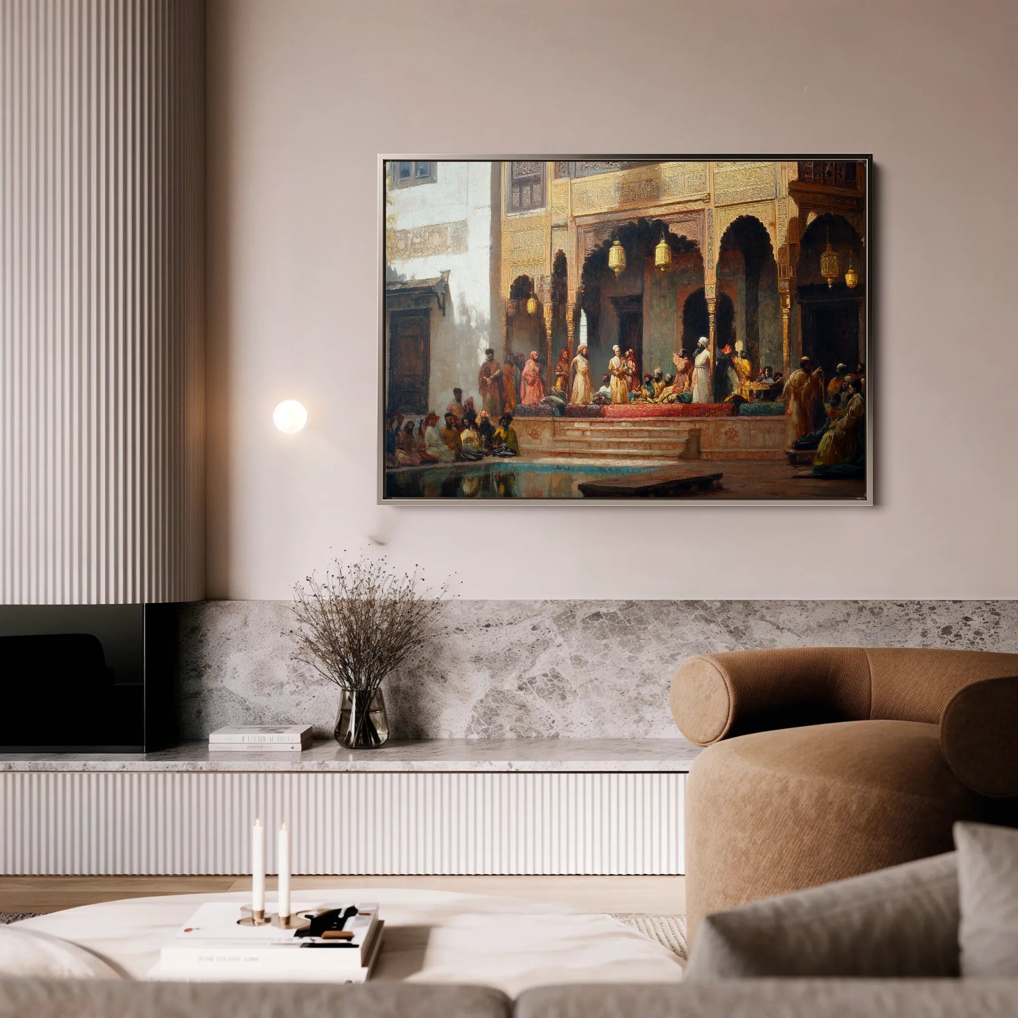 Orientalist 029 Canvas Art 18" x 24" / 45 x 60 cm / Black