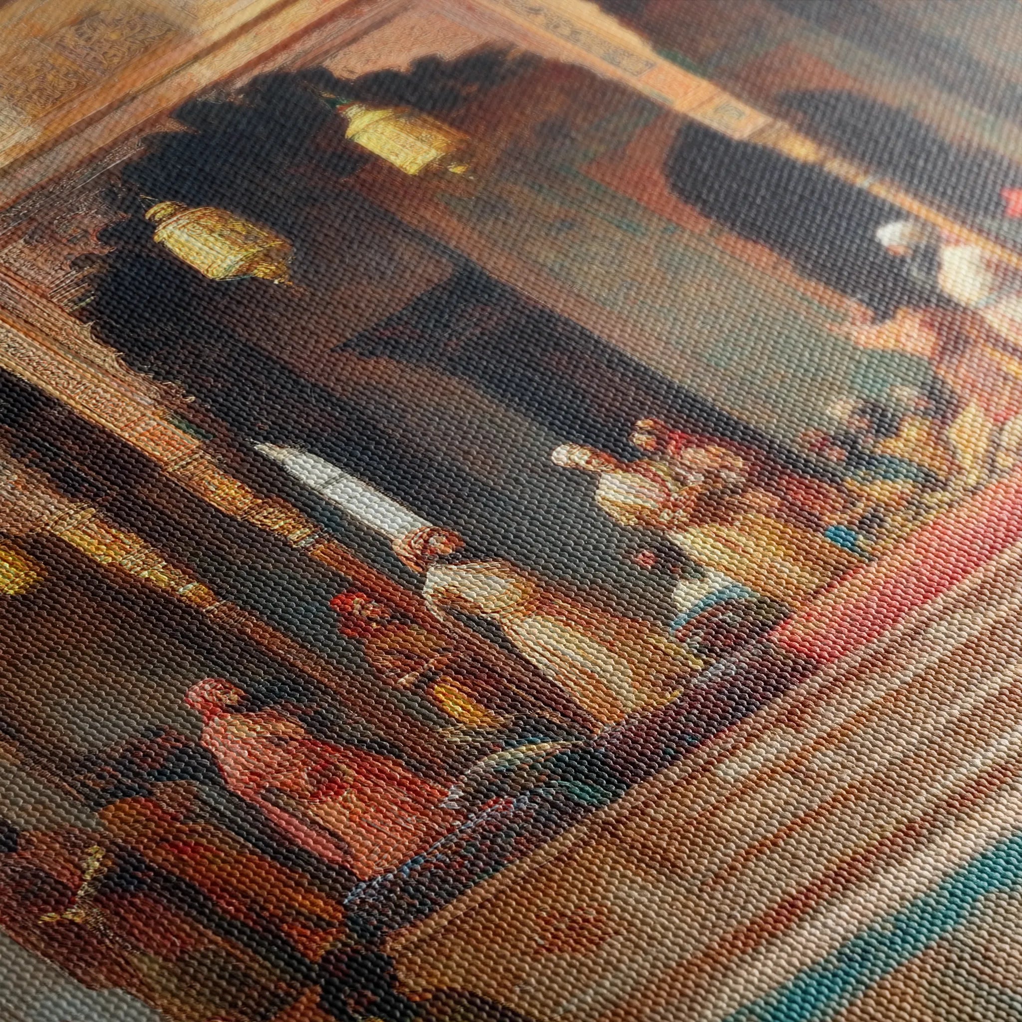 Orientalist 029 Canvas Art 18" x 24" / 45 x 60 cm / Black
