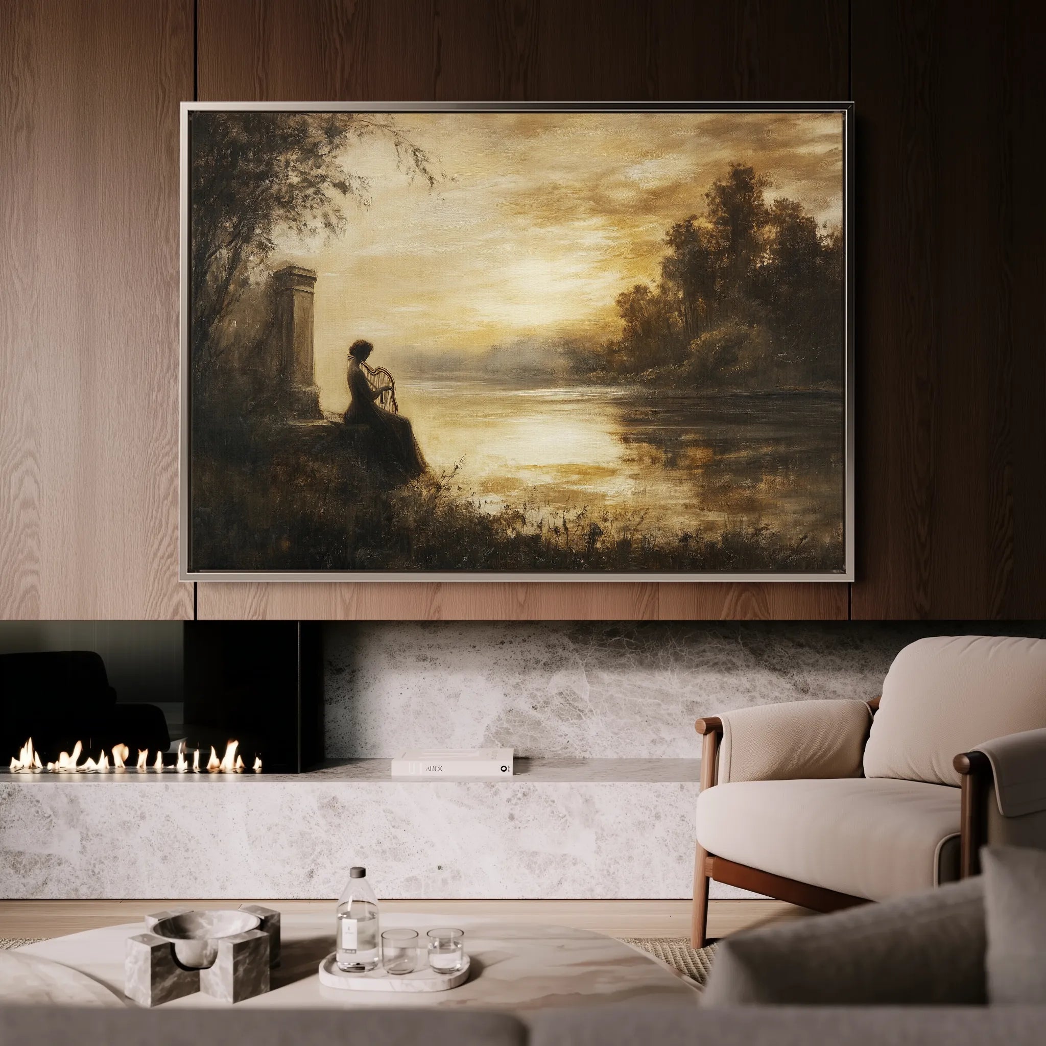 Classic 030 Canvas Art 18" x 24" / 45 x 60 cm / Black