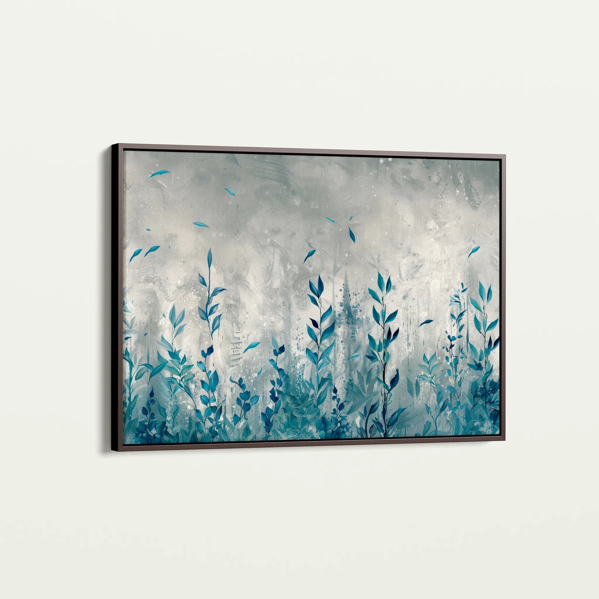 Floral 030 Canvas Art 18" x 24" / 45 x 60 cm / Black