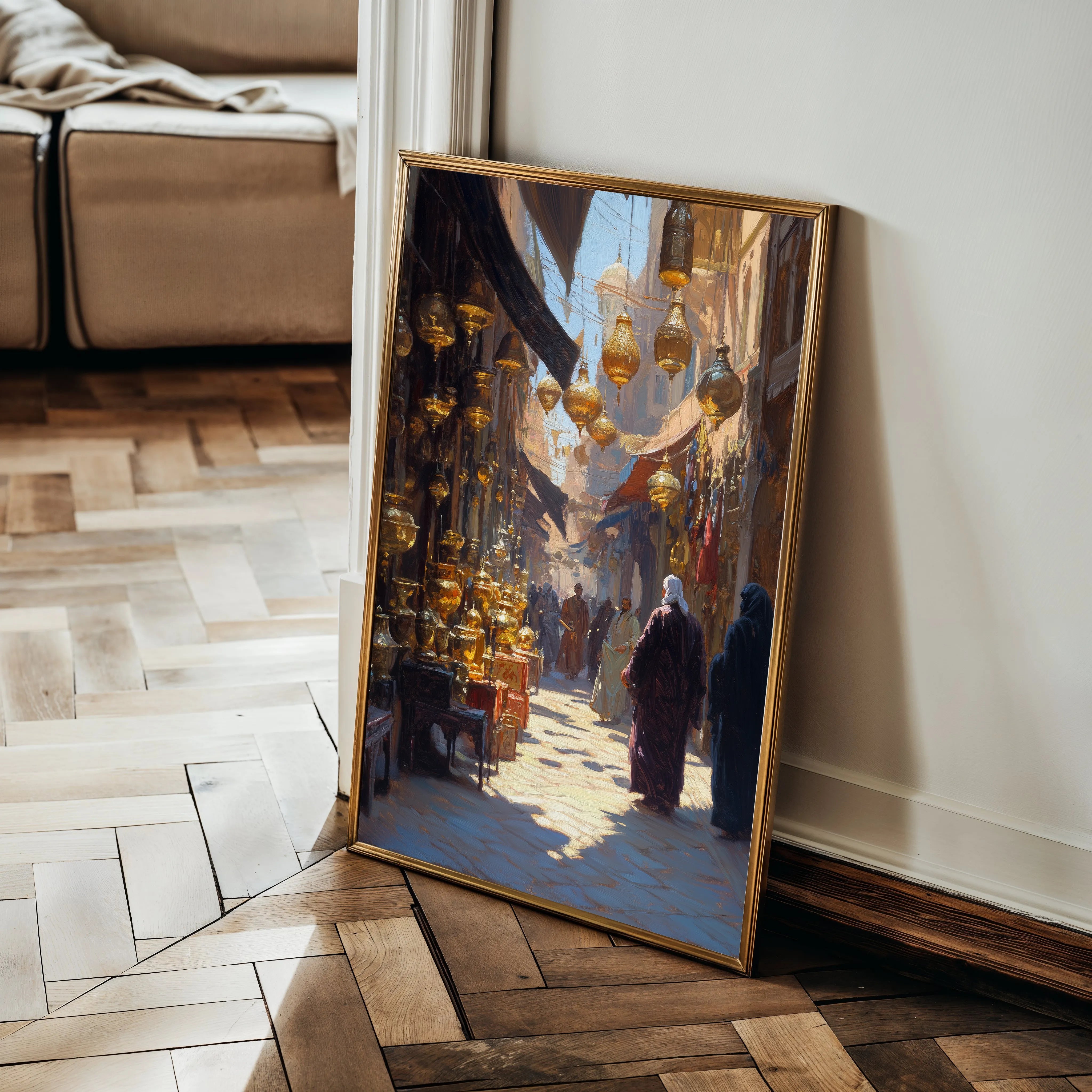 Orientalist 030 Canvas Art 18" x 24" / 45 x 60 cm / Black