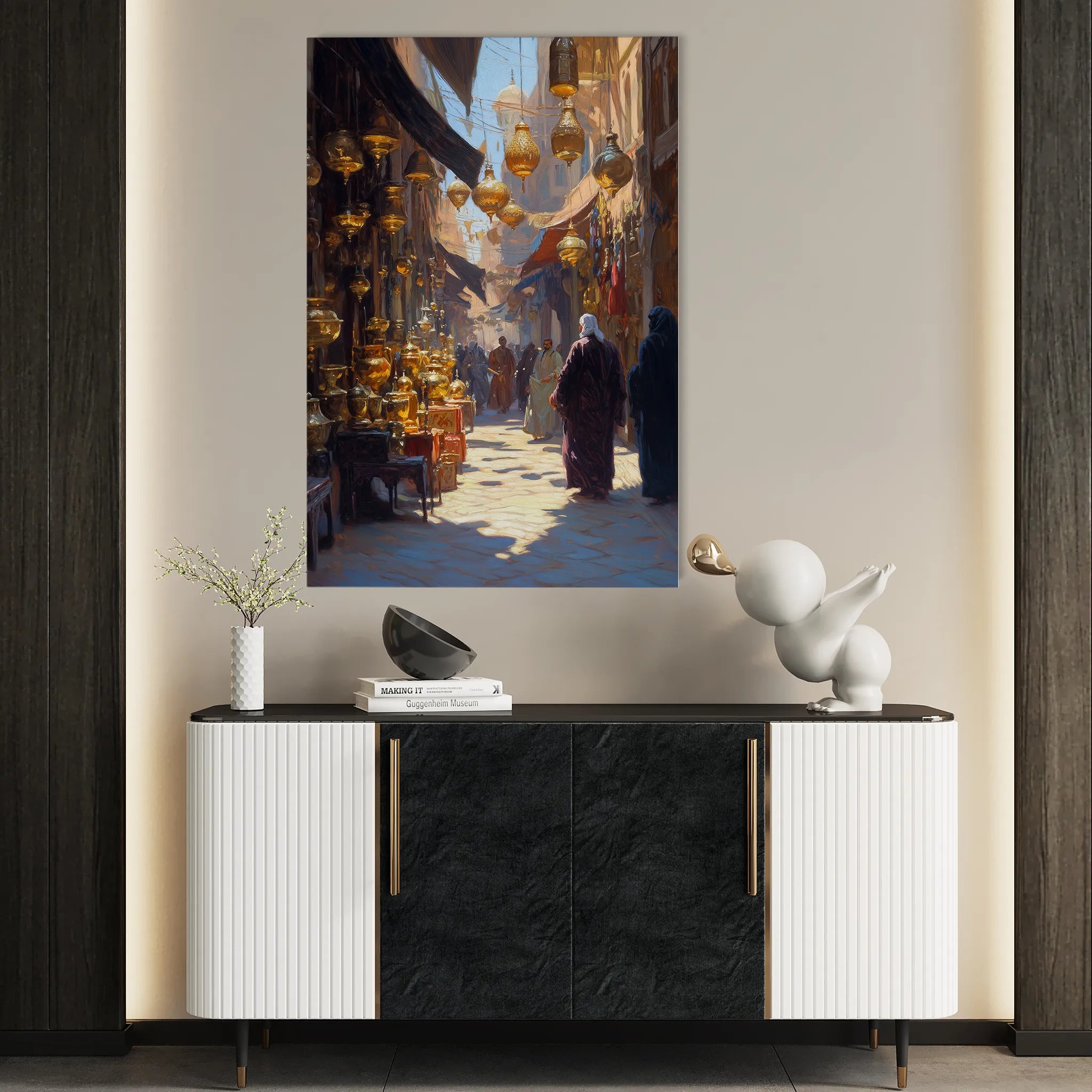 Orientalist 030 Canvas Art 18" x 24" / 45 x 60 cm / Black