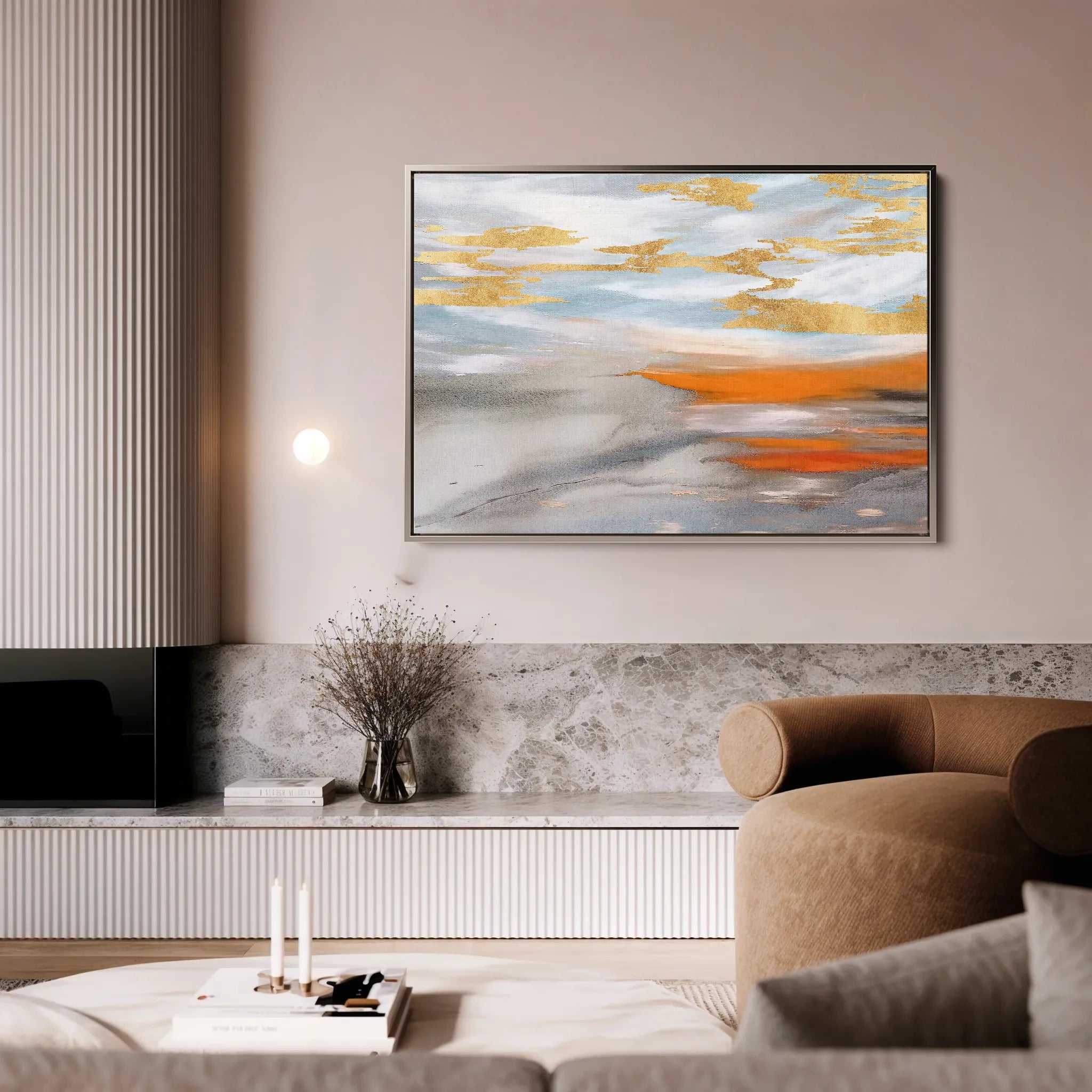 Abstract 031 Canvas Art 18" x 24" / 45 x 60 cm / Black