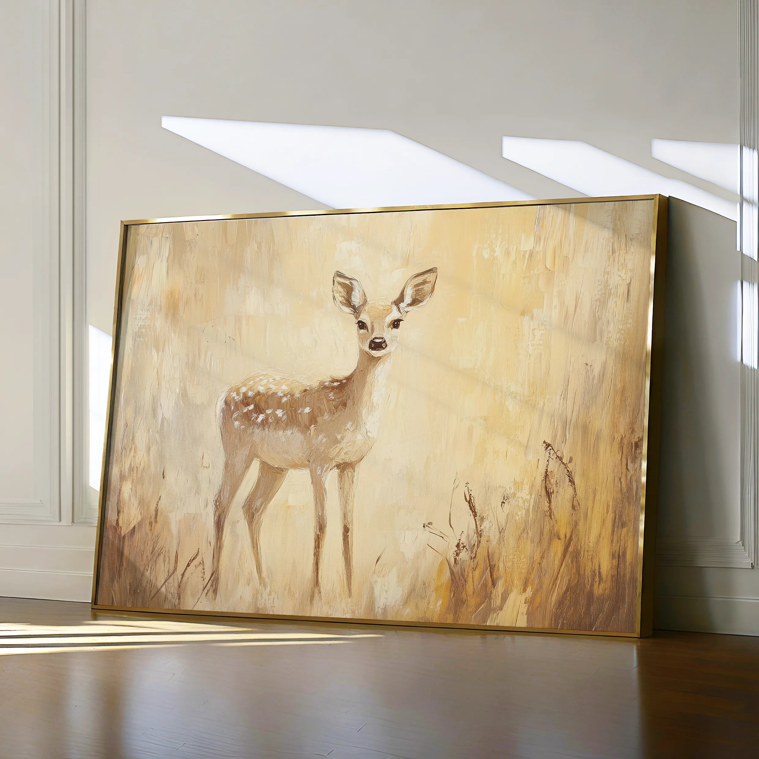 Animals 031 Canvas Art 18" x 24" / 45 x 60 cm / Black