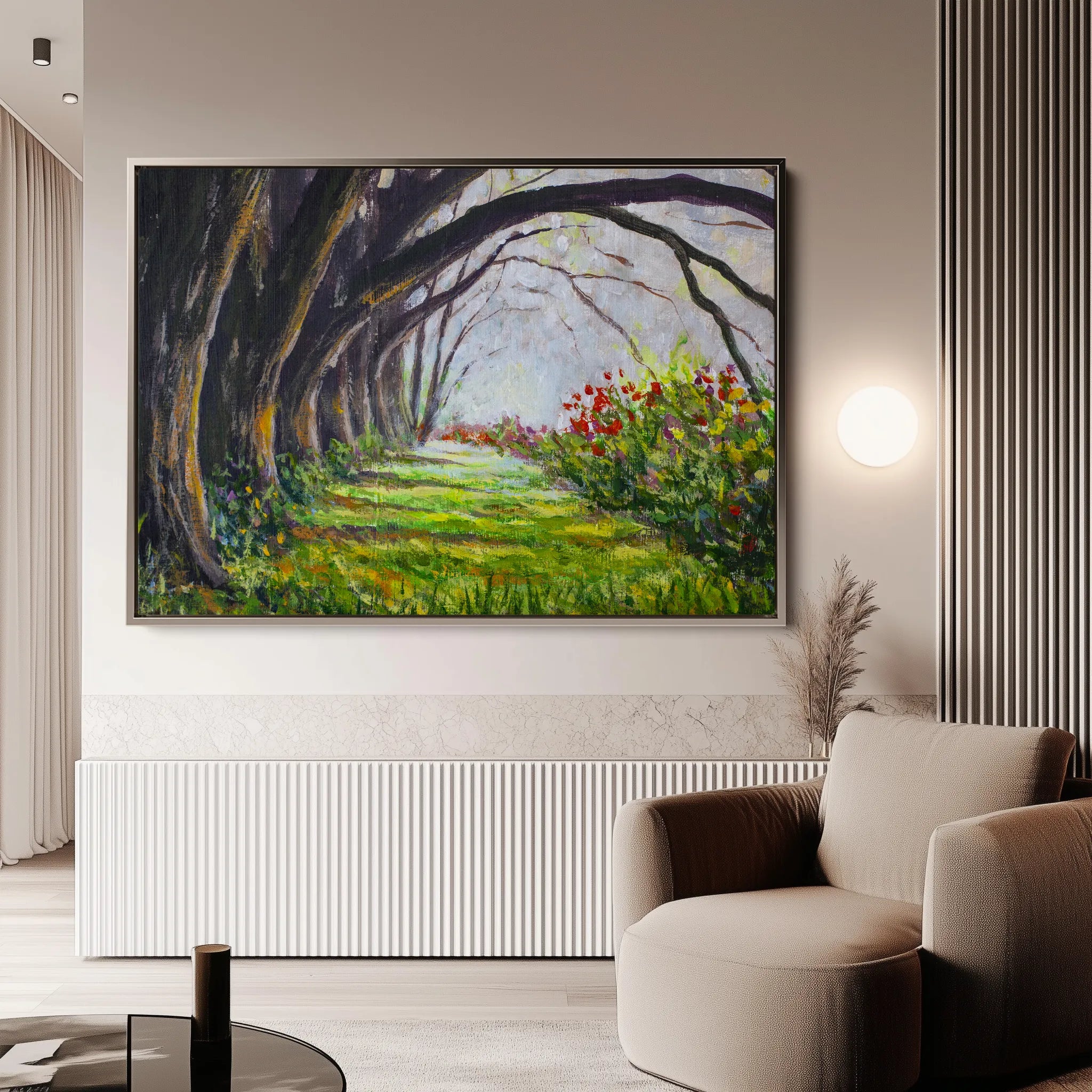 Landscape 031 Canvas Art 18" x 24" / 45 x 60 cm / Black