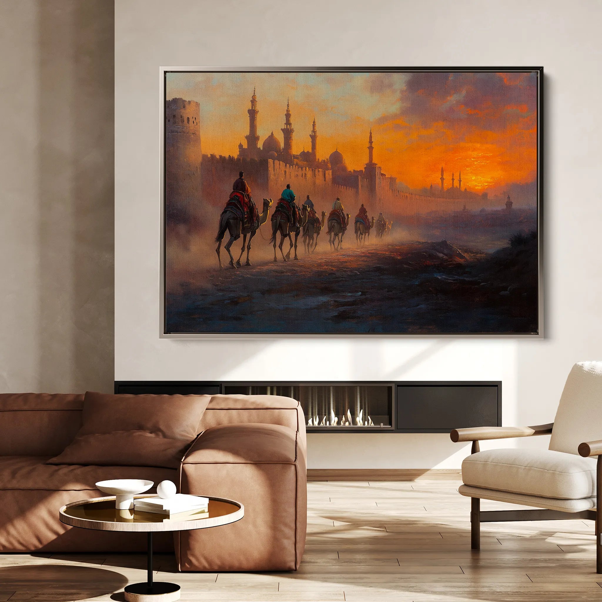 Orientalist 031 Canvas Art 18" x 24" / 45 x 60 cm / Black