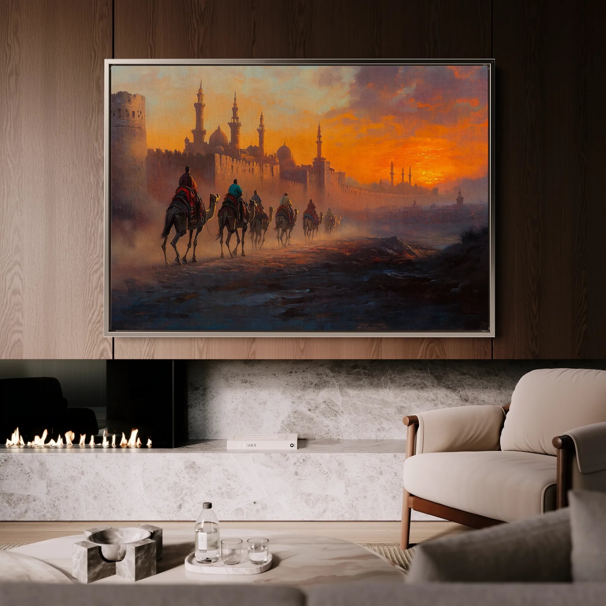 Orientalist 031 Canvas Art 18" x 24" / 45 x 60 cm / Black