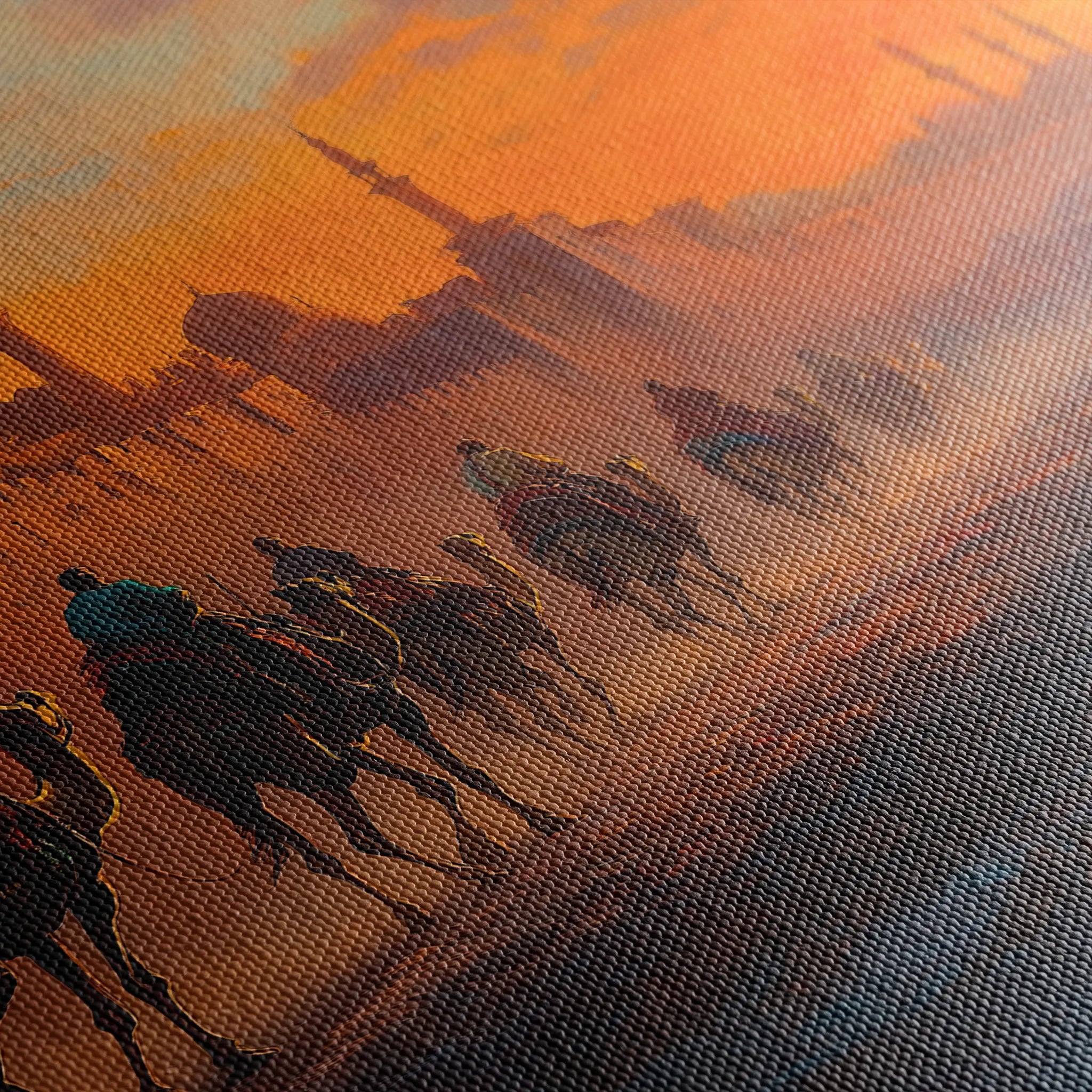 Orientalist 031 Canvas Art 18" x 24" / 45 x 60 cm / Black
