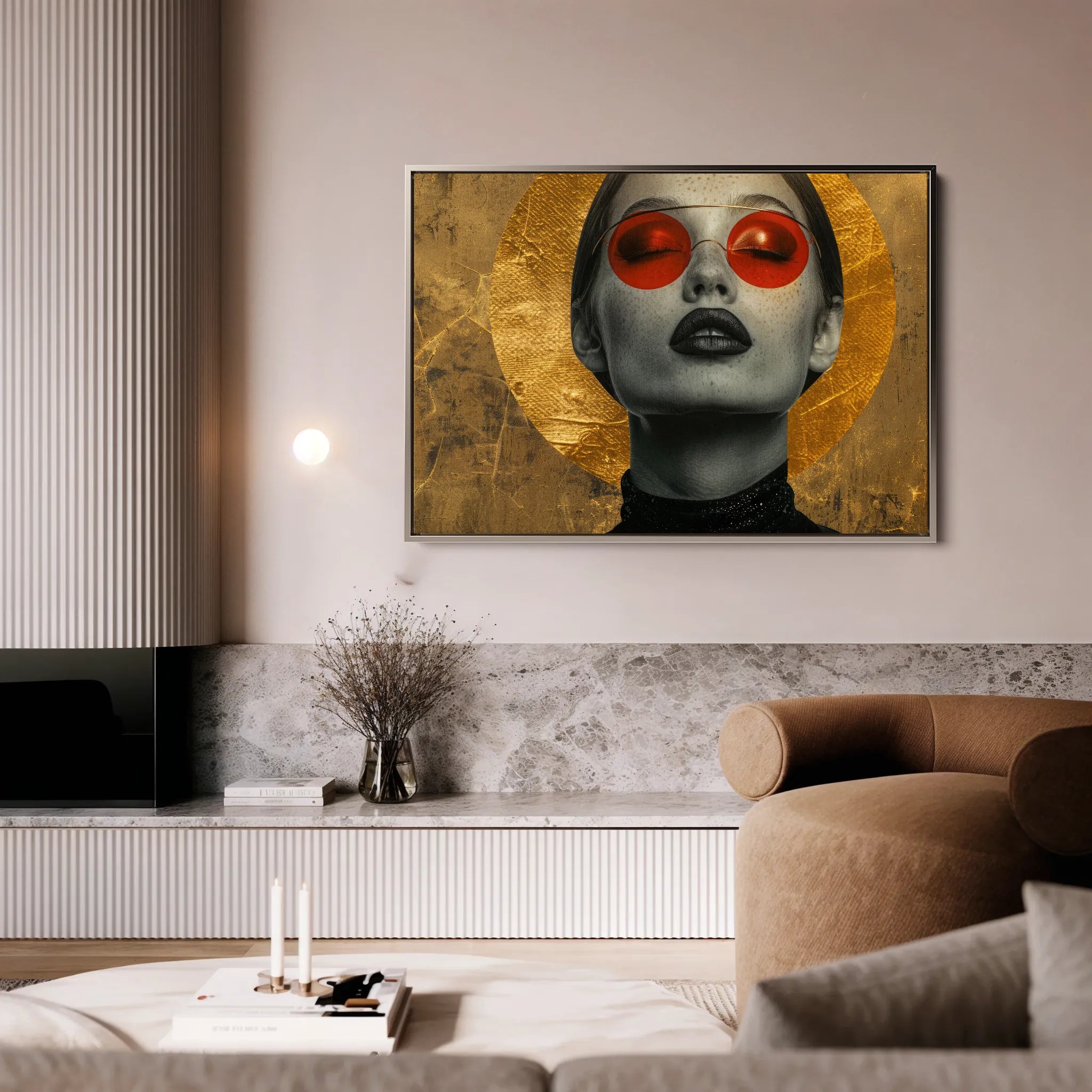 Portrait 031 Canvas Art 18" x 24" / 45 x 60 cm / Black