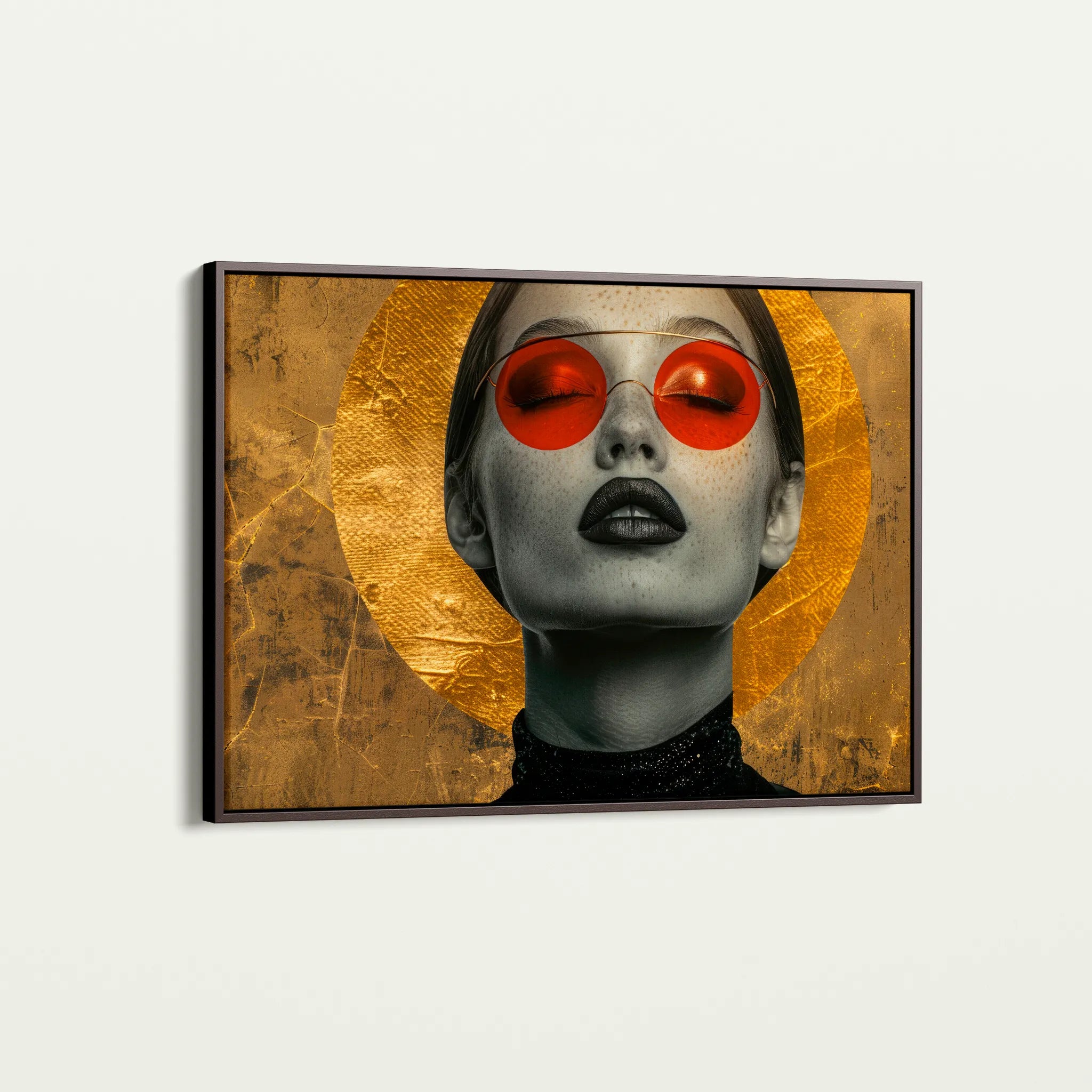 Portrait 031 Canvas Art 18" x 24" / 45 x 60 cm / Black