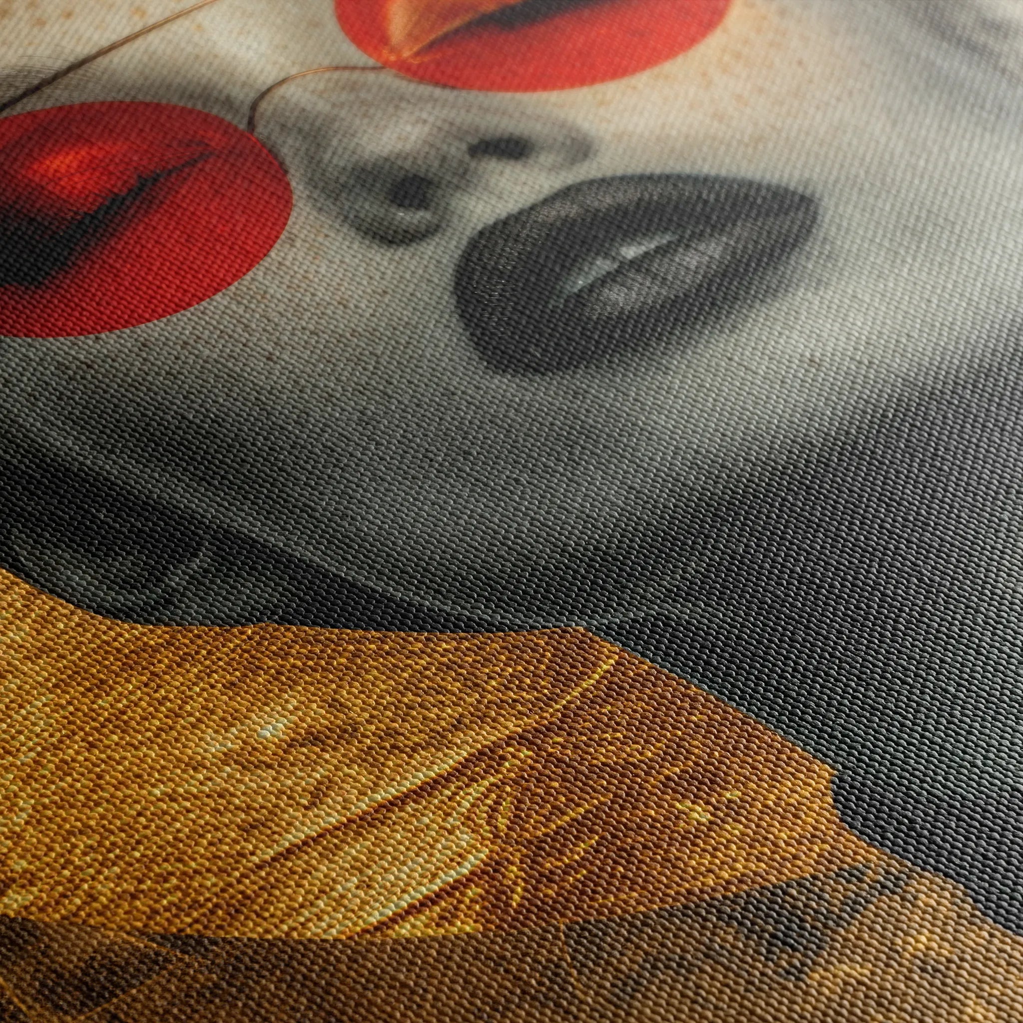 Portrait 031 Canvas Art 18" x 24" / 45 x 60 cm / Black