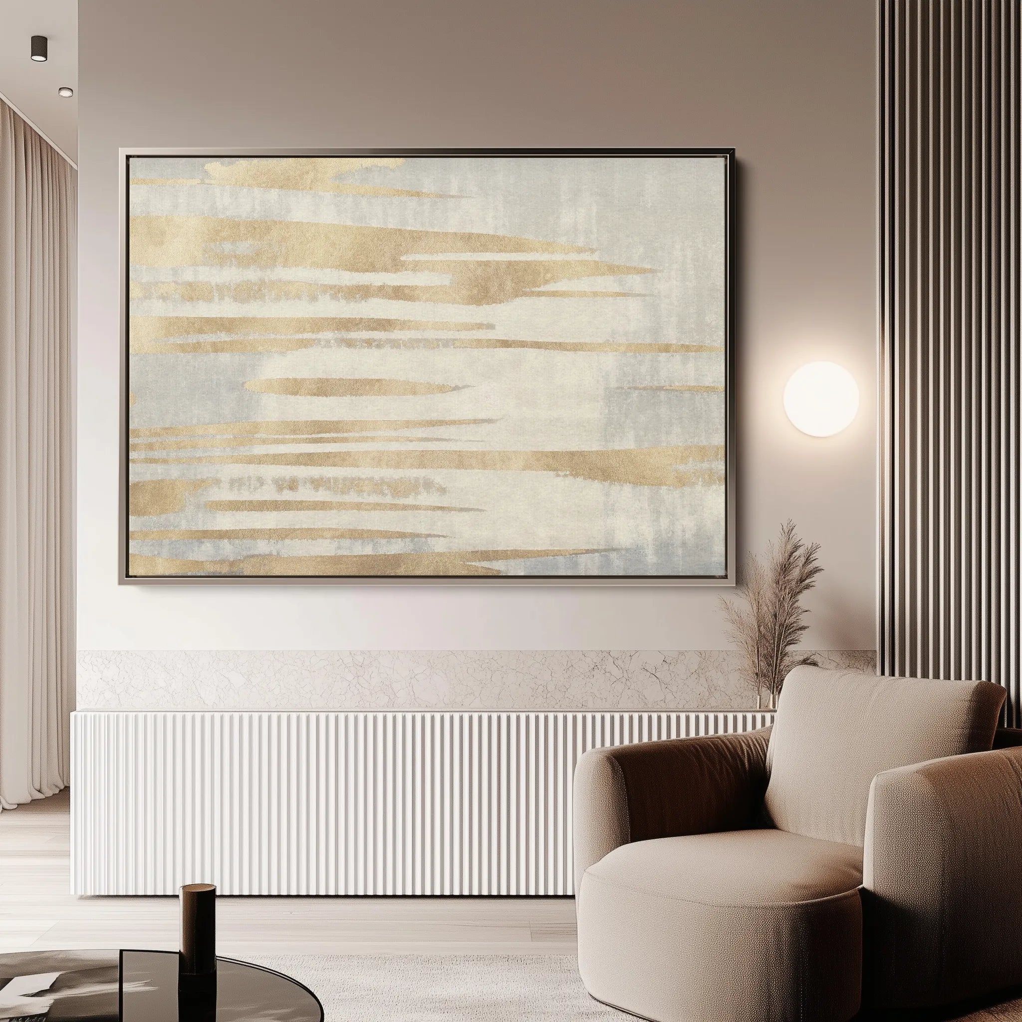 Abstract 032 Canvas Art 18" x 24" / 45 x 60 cm / Black