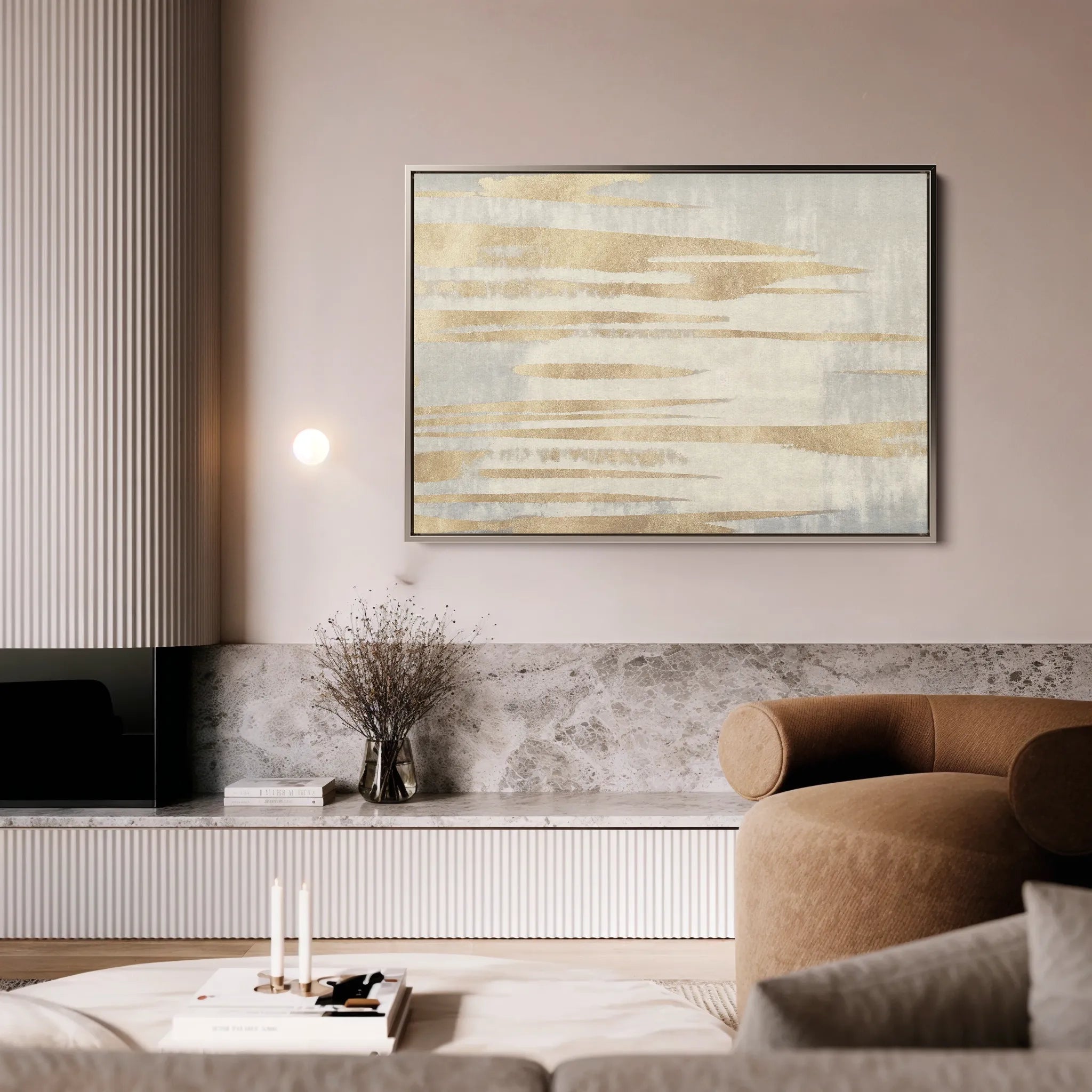 Abstract 032 Canvas Art 18" x 24" / 45 x 60 cm / Black