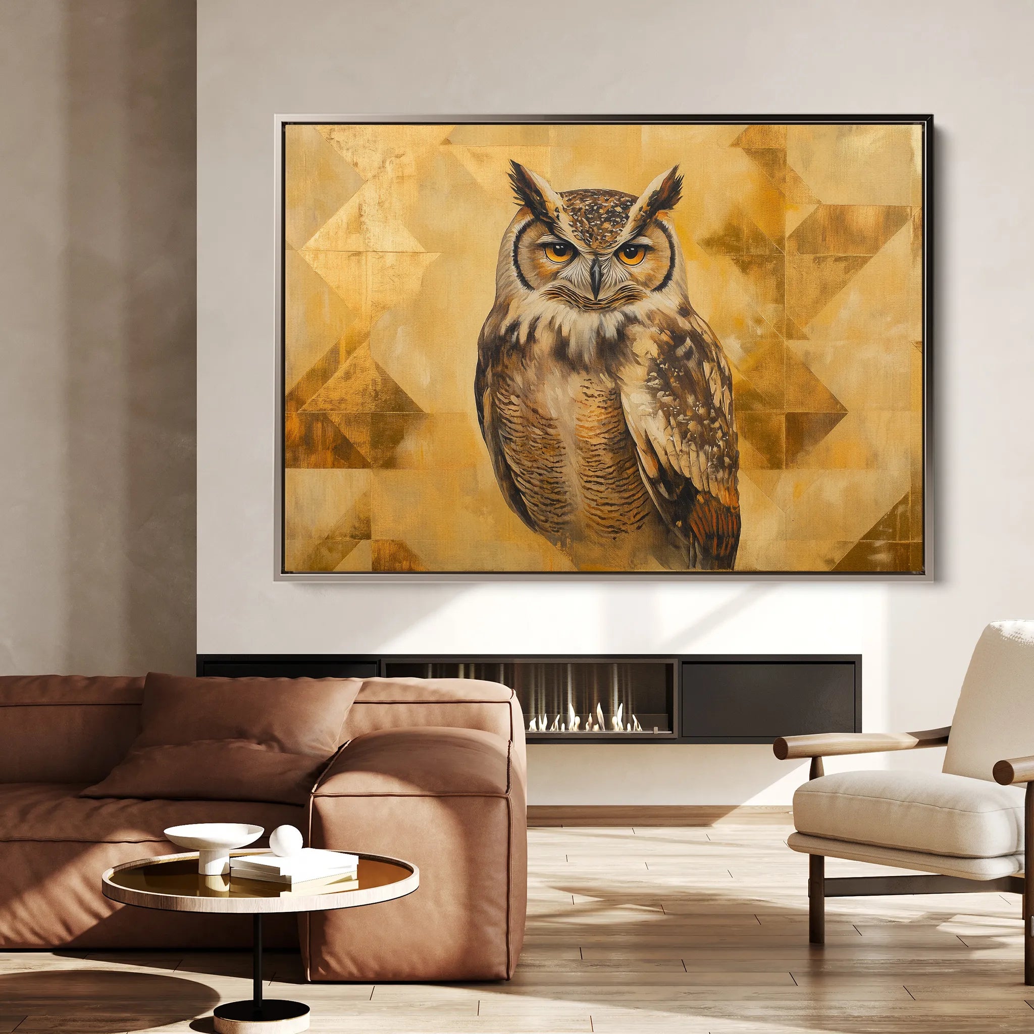 Animals 032 Canvas Art 18" x 24" / 45 x 60 cm / Black