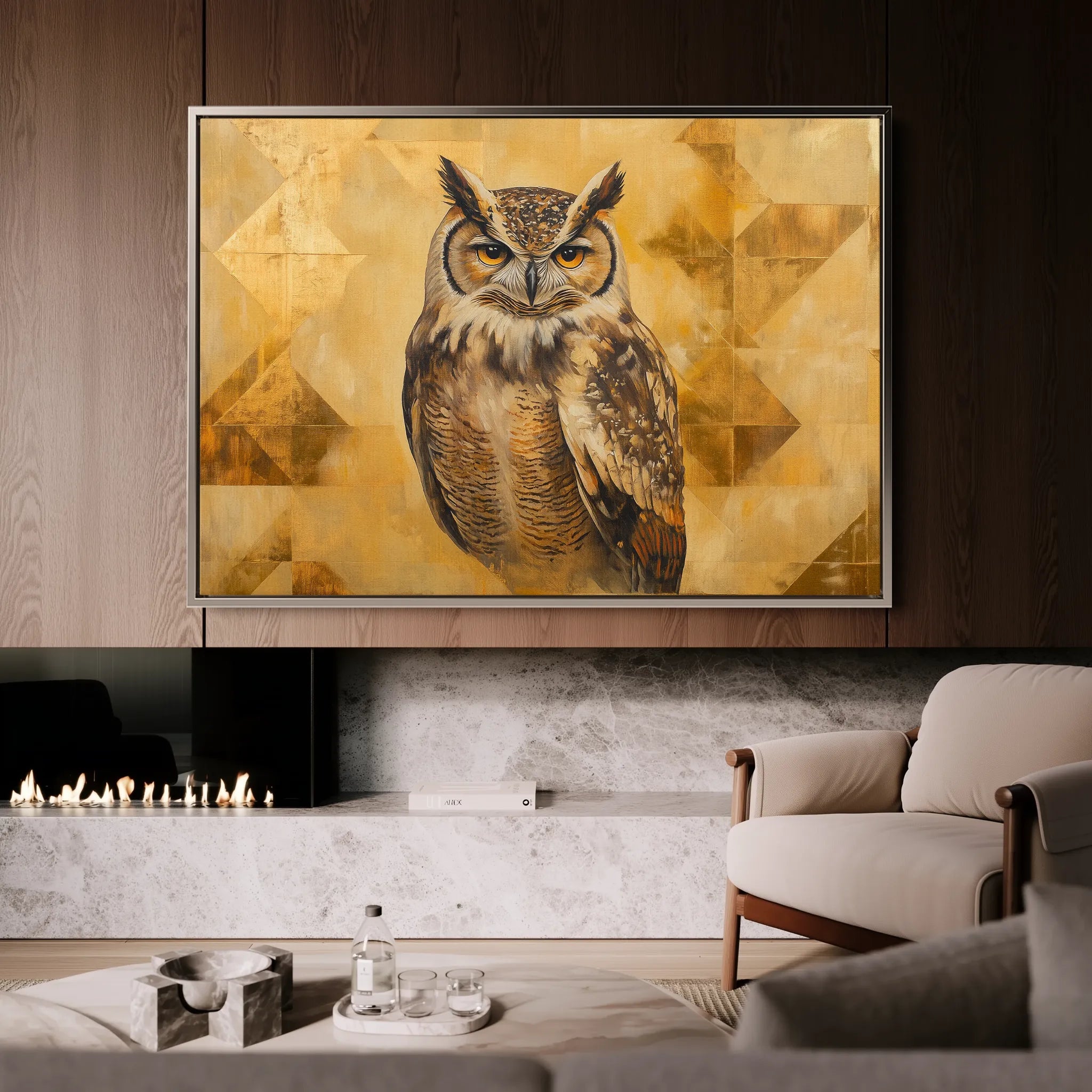 Animals 032 Canvas Art 18" x 24" / 45 x 60 cm / Black