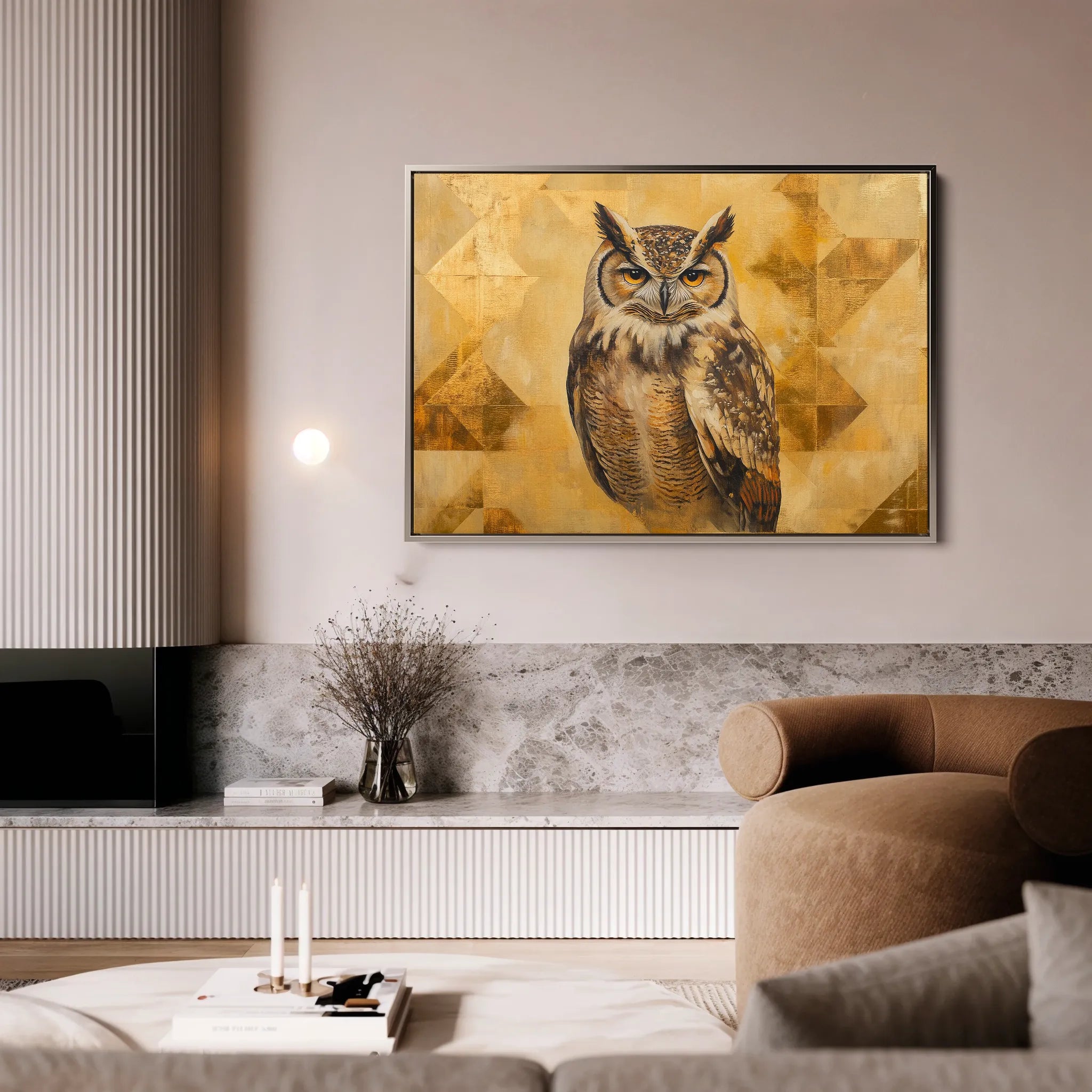 Animals 032 Canvas Art 18" x 24" / 45 x 60 cm / Black