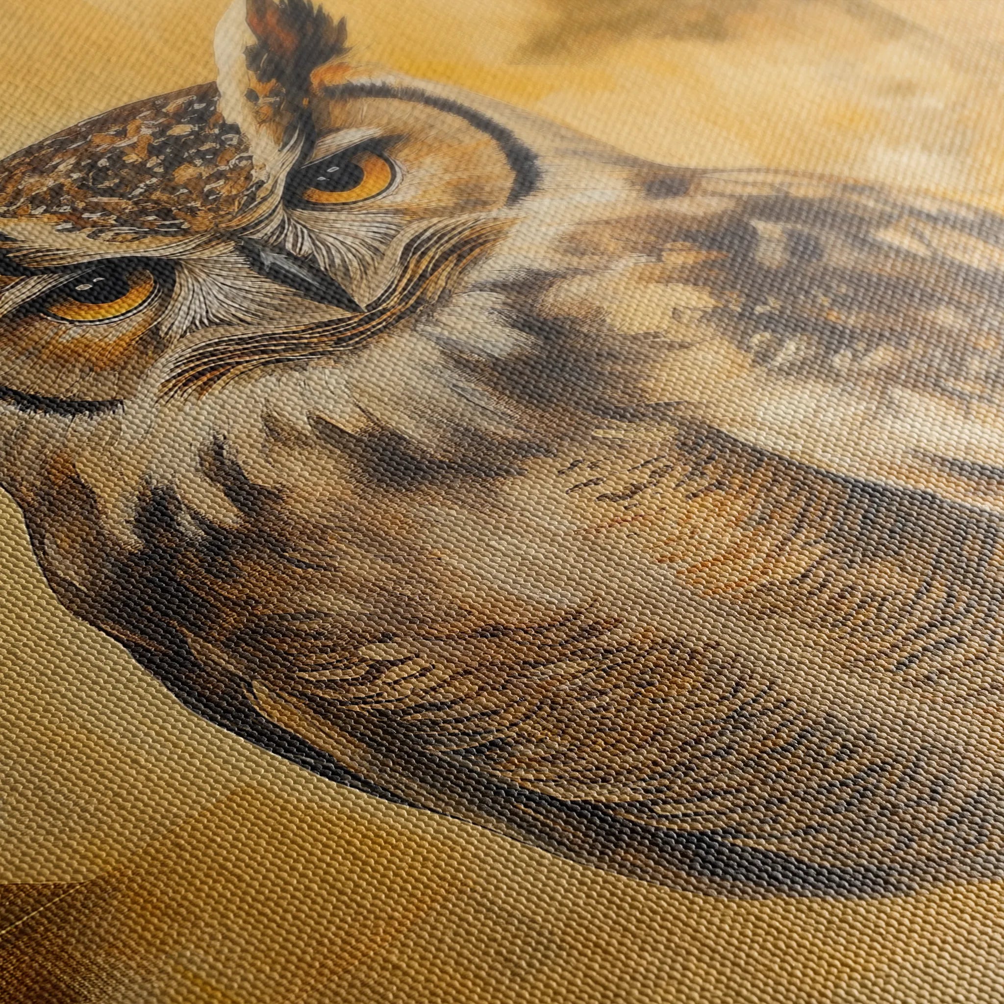 Animals 032 Canvas Art 18" x 24" / 45 x 60 cm / Black