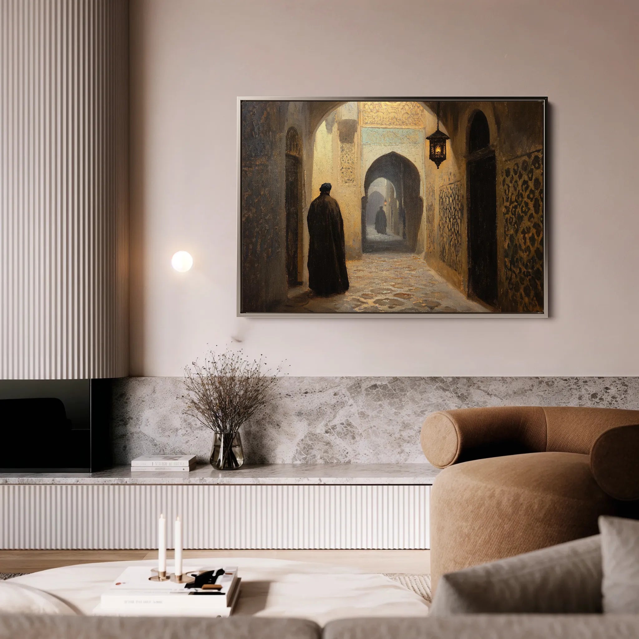 Orientalist 032 Canvas Art 18" x 24" / 45 x 60 cm / Black