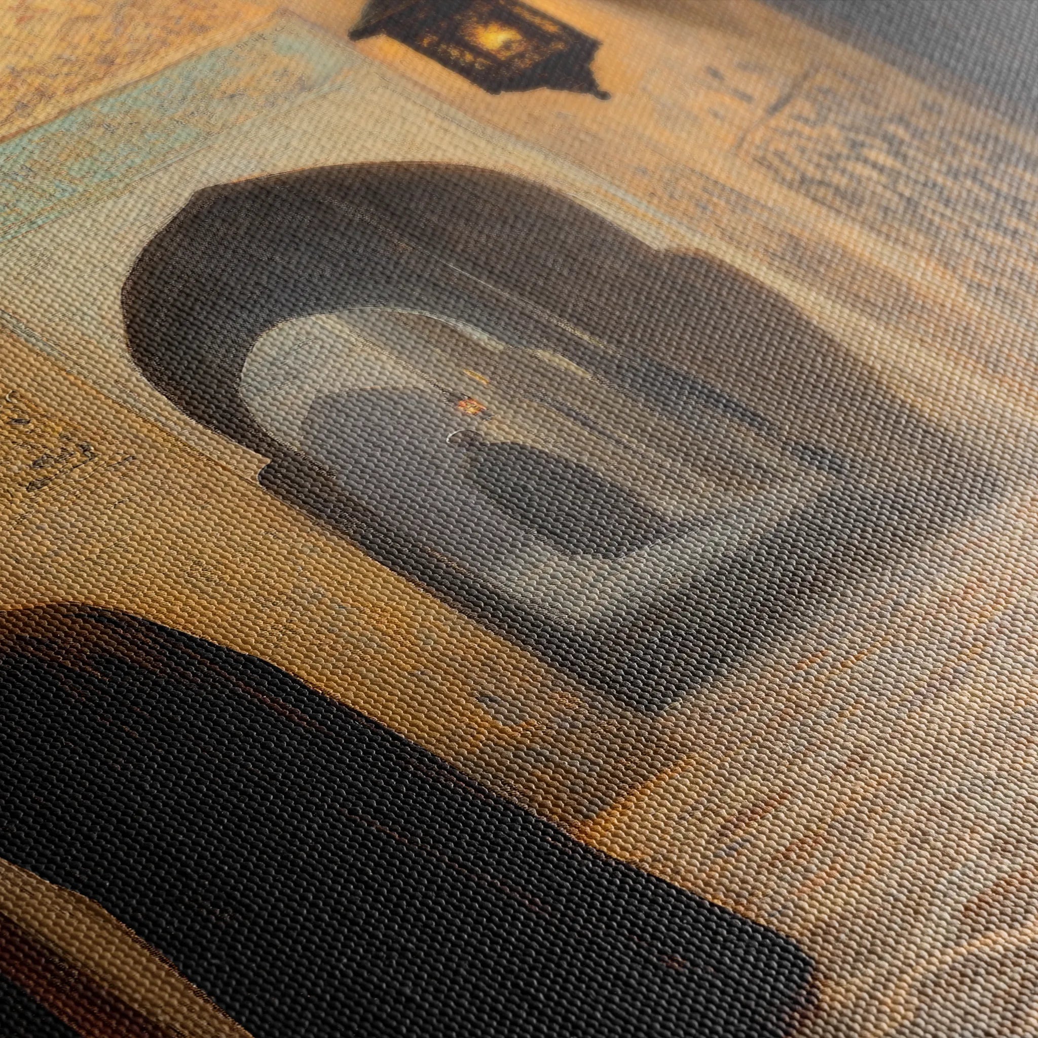 Orientalist 032 Canvas Art 18" x 24" / 45 x 60 cm / Black