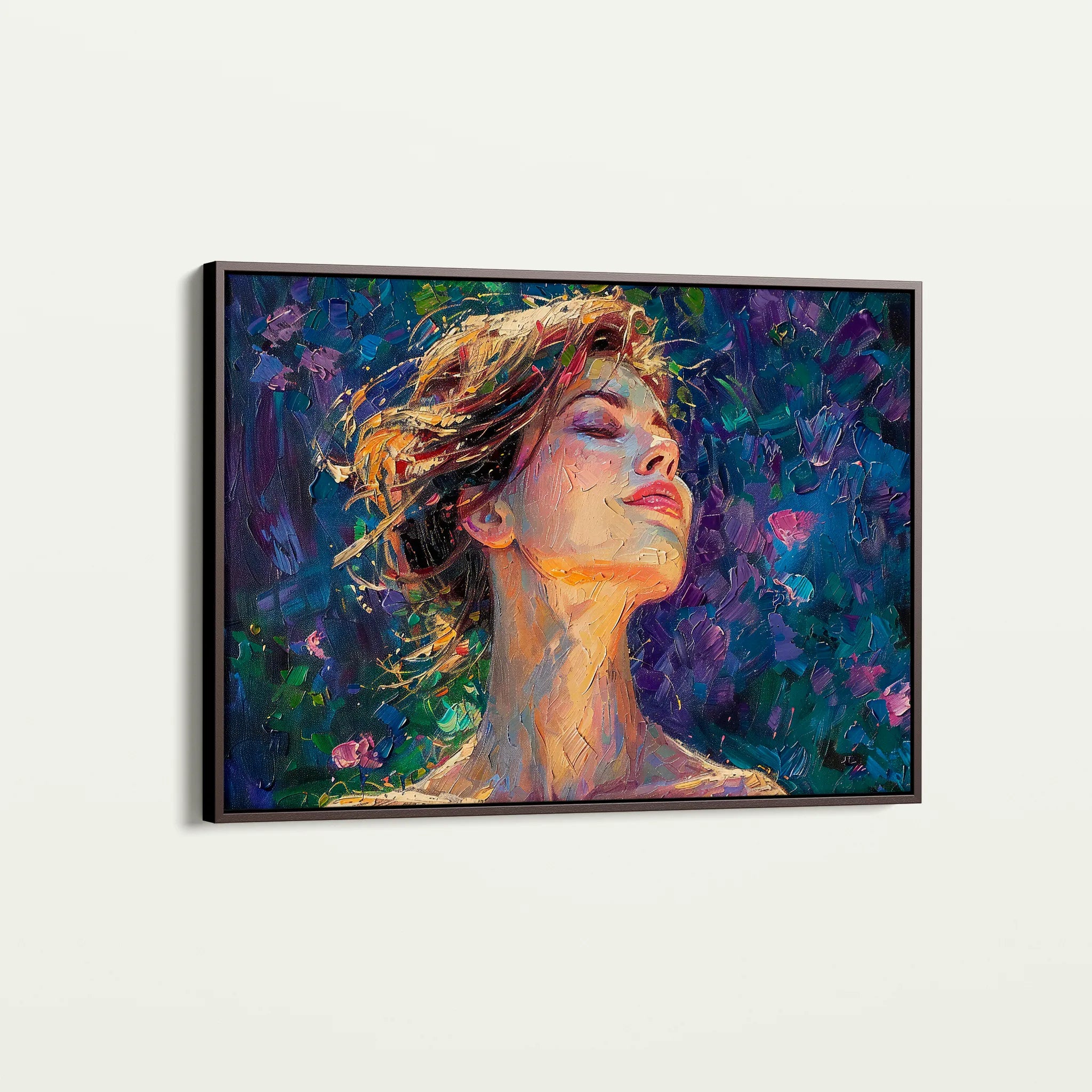 Portrait 032 Canvas Art 18" x 24" / 45 x 60 cm / Black