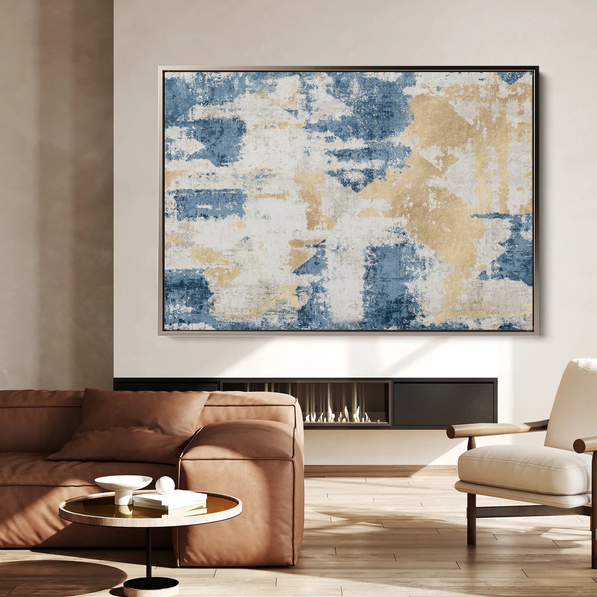 Abstract 033 Canvas Art 18" x 24" / 45 x 60 cm / Black