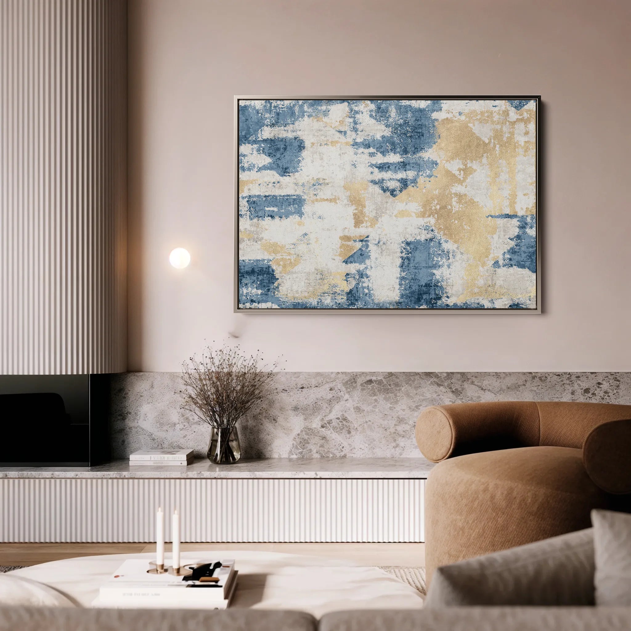 Abstract 033 Canvas Art 18" x 24" / 45 x 60 cm / Black
