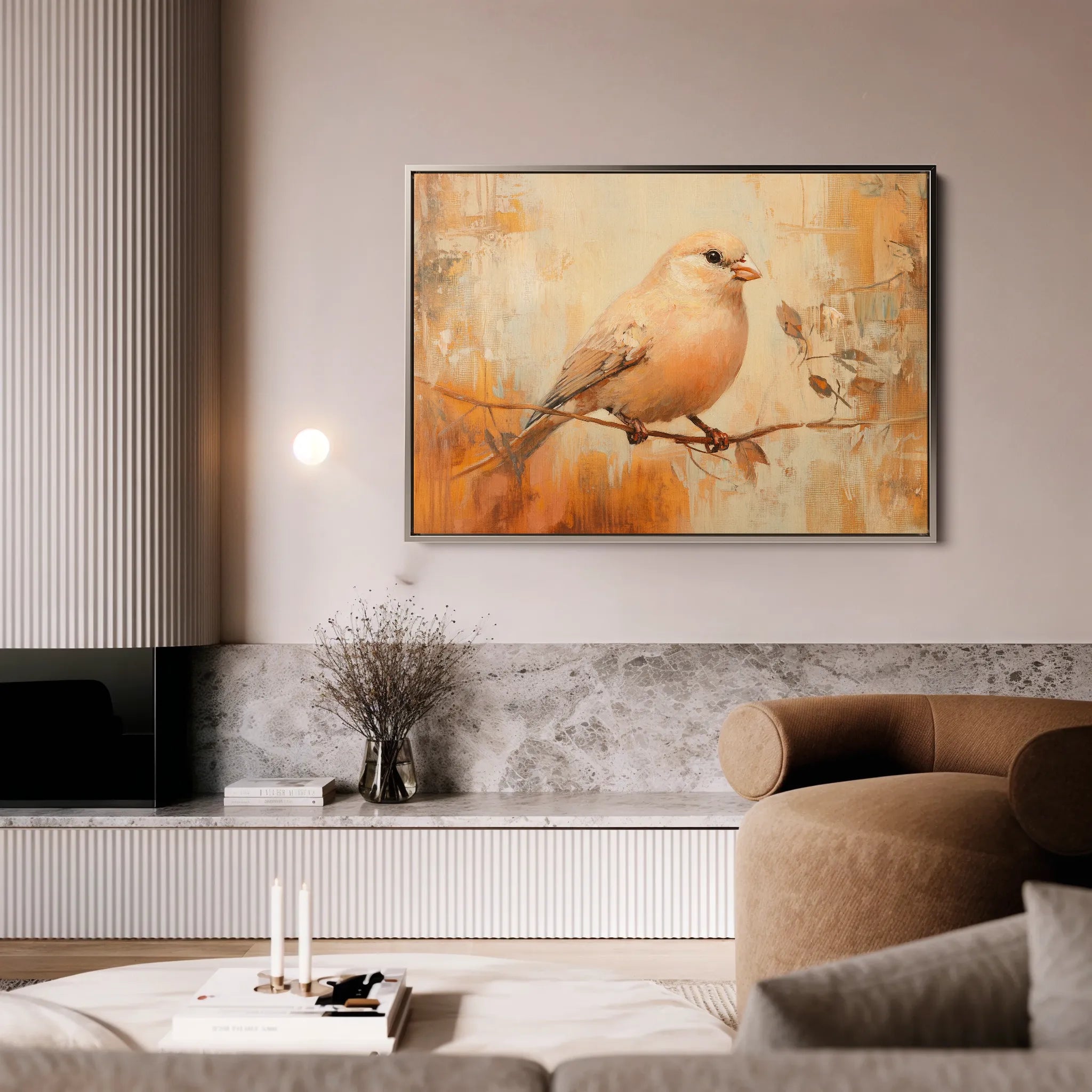 Animals 033 Canvas Art 18" x 24" / 45 x 60 cm / Black