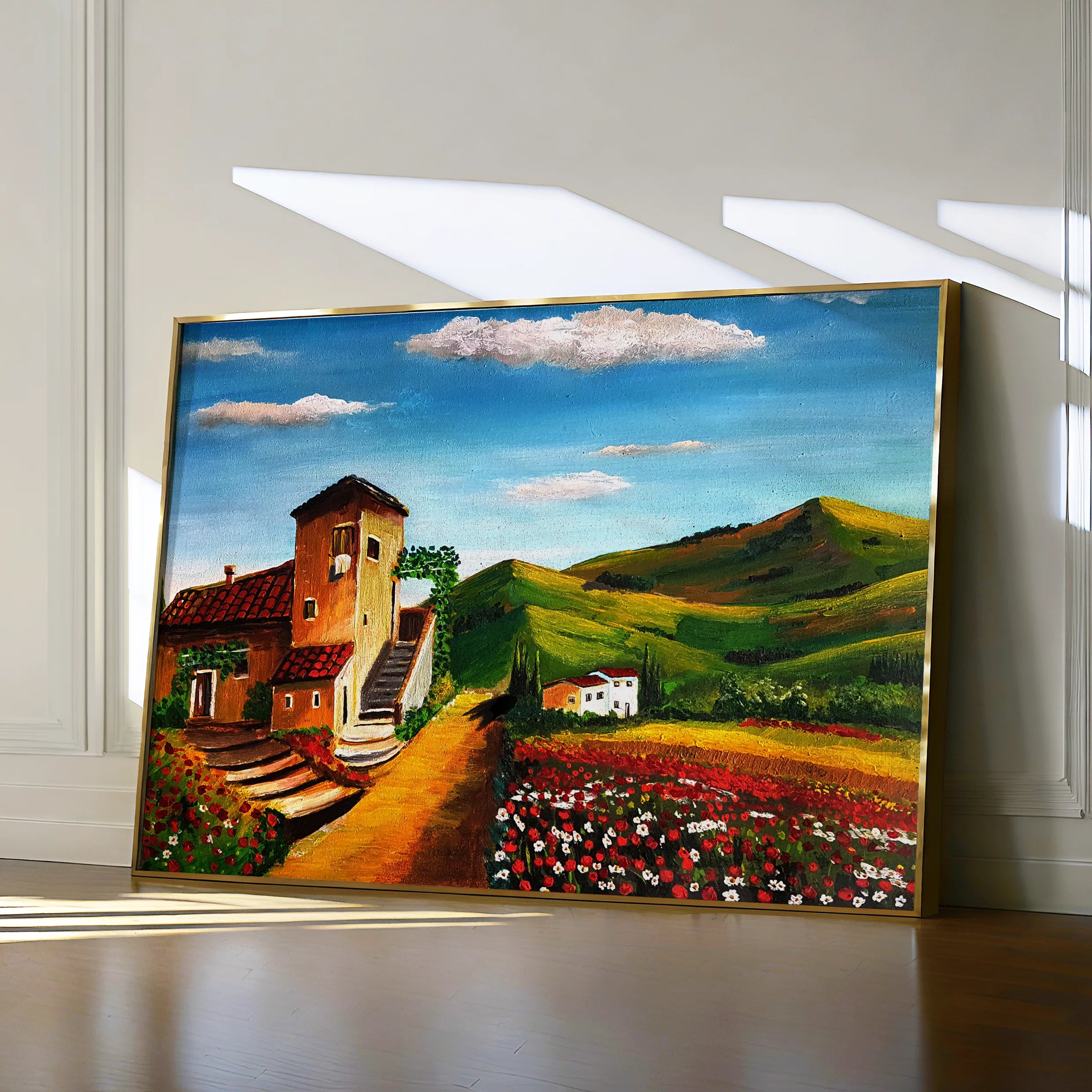 Landscape 033 Canvas Art 18" x 24" / 45 x 60 cm / Black