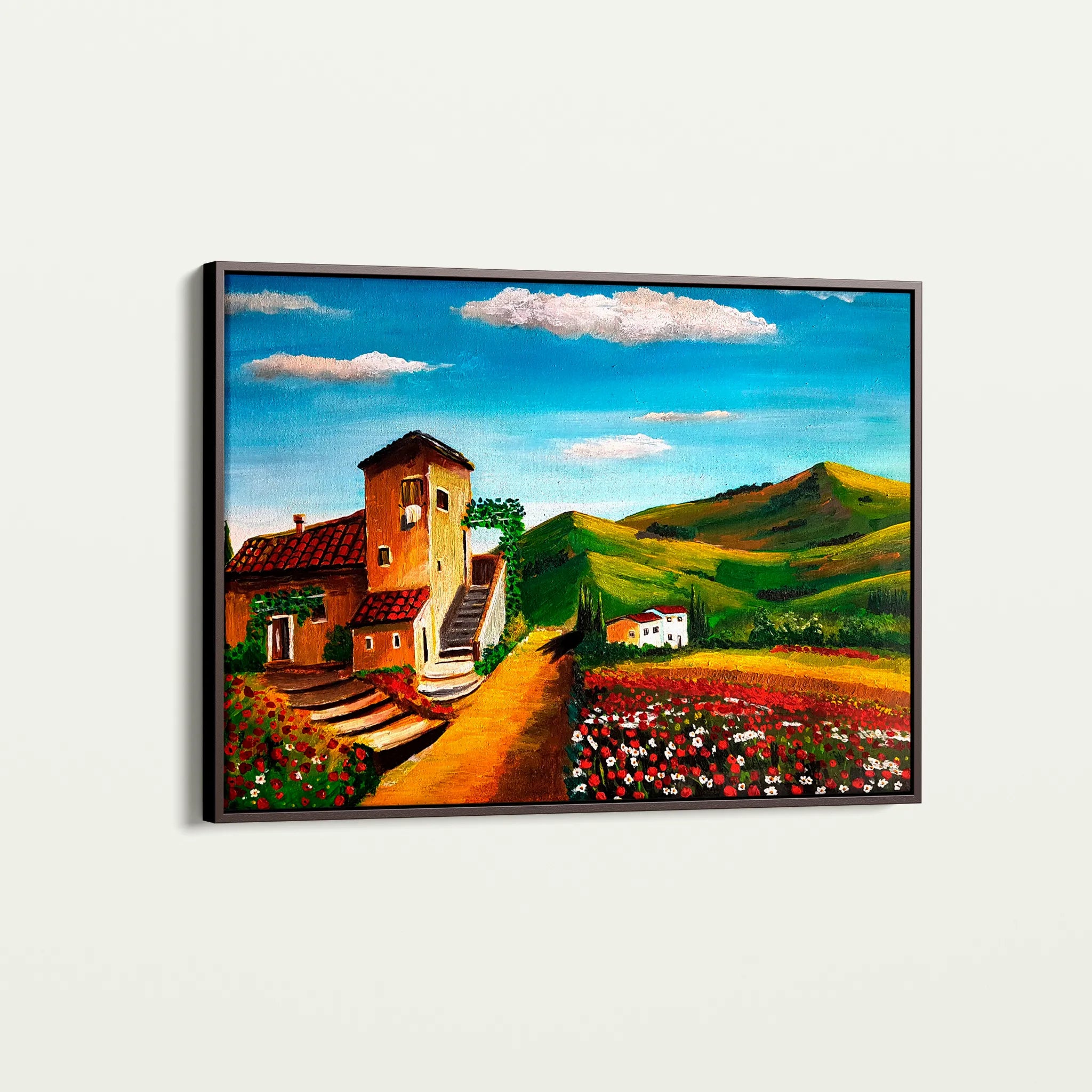 Landscape 033 Canvas Art 18" x 24" / 45 x 60 cm / Black