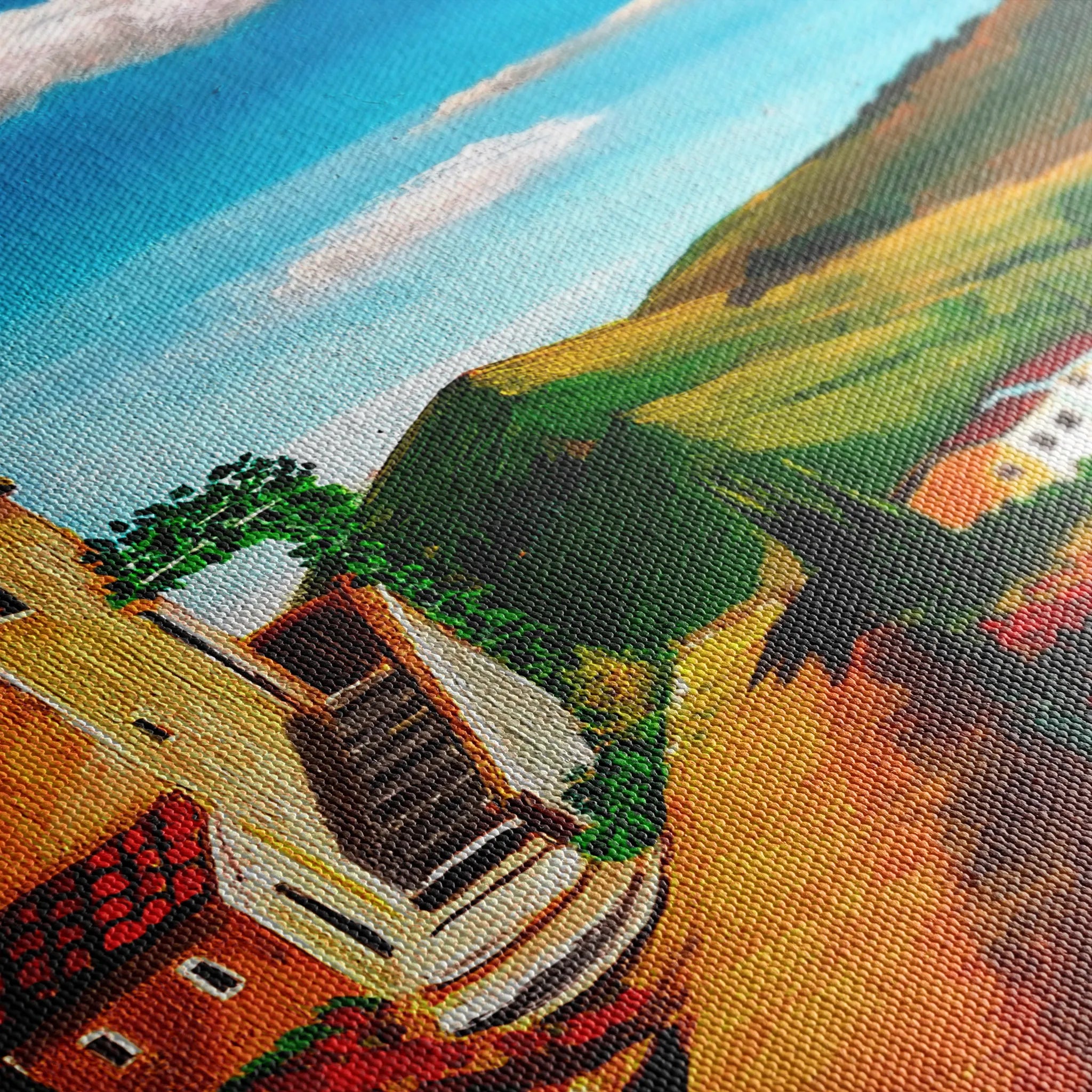 Landscape 033 Canvas Art 18" x 24" / 45 x 60 cm / Black