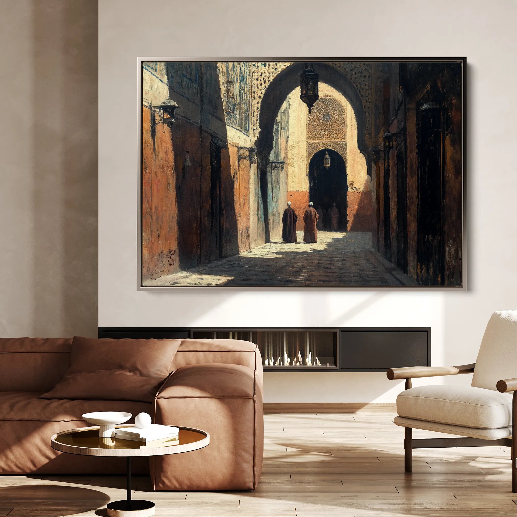 Orientalist 033 Canvas Art 18" x 24" / 45 x 60 cm / Black
