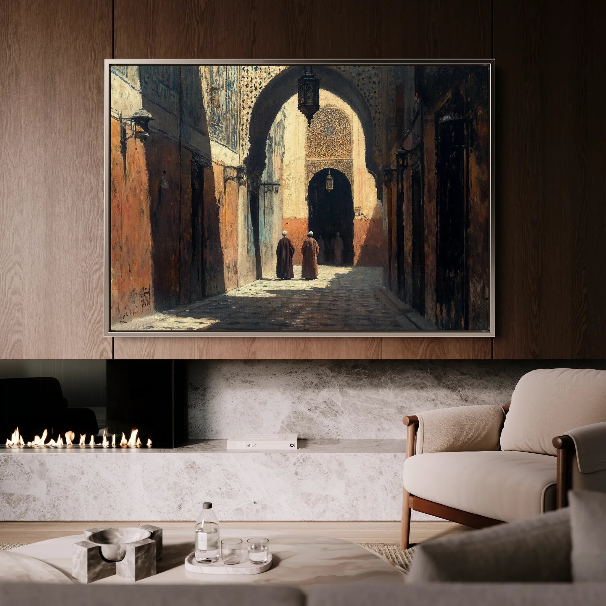 Orientalist 033 Canvas Art 18" x 24" / 45 x 60 cm / Black
