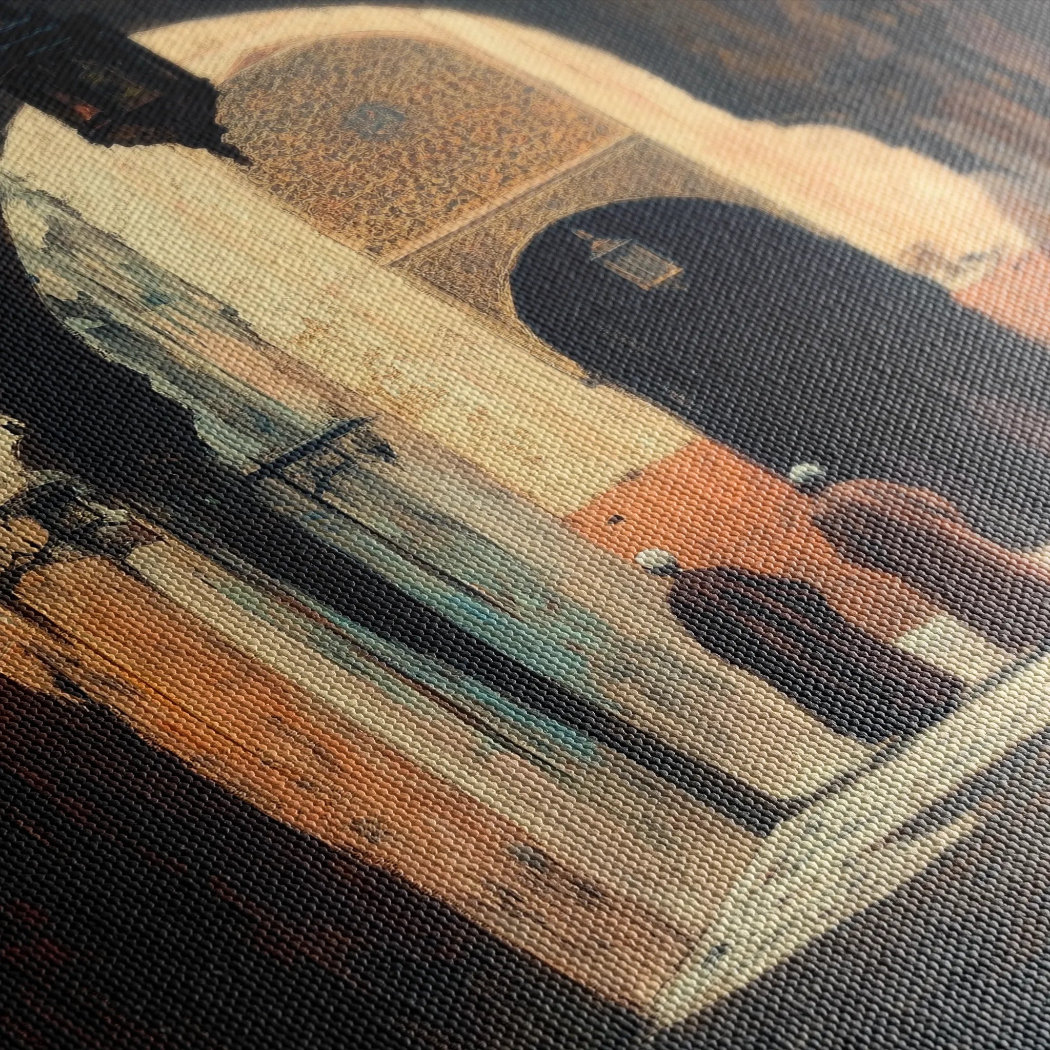 Orientalist 033 Canvas Art 18" x 24" / 45 x 60 cm / Black