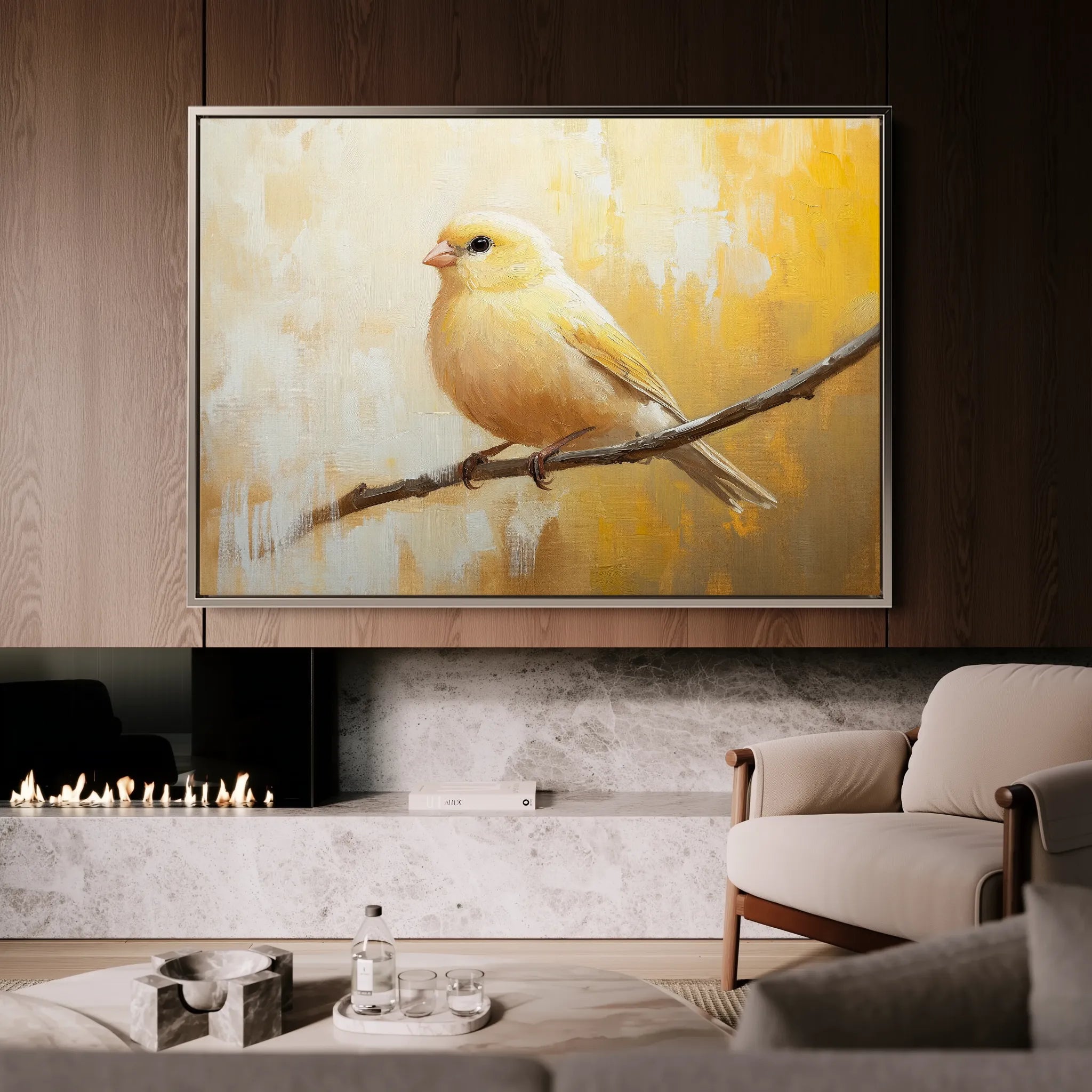Animals 034 Canvas Art 18" x 24" / 45 x 60 cm / Black