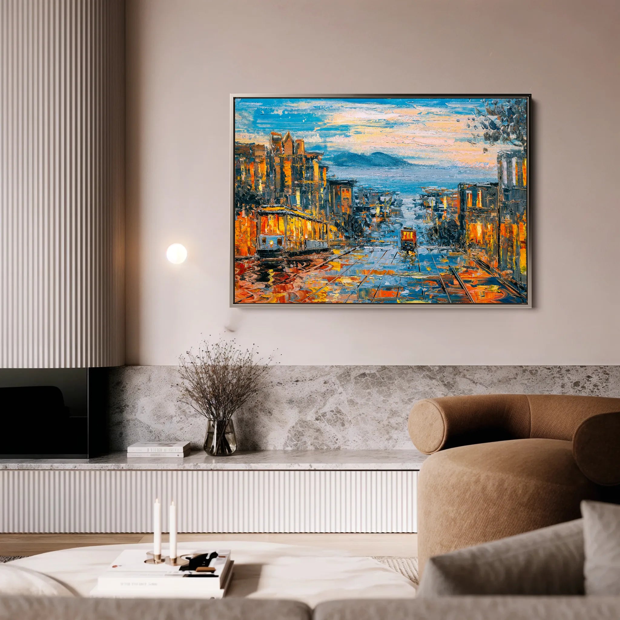 Landscape 034 Canvas Art 18" x 24" / 45 x 60 cm / Black