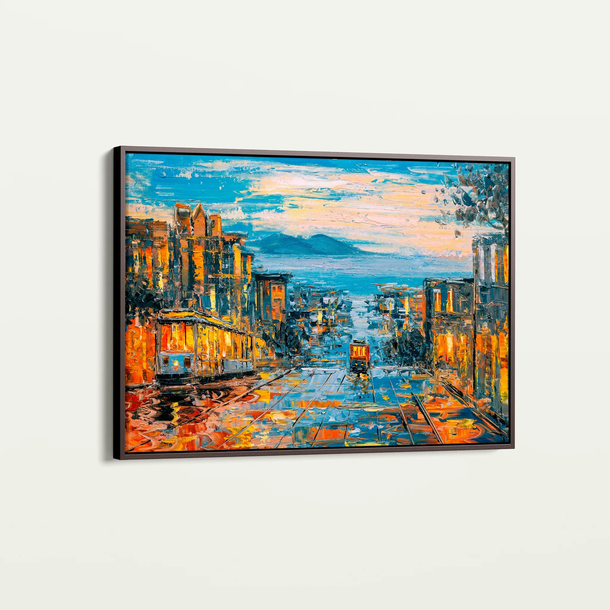 Landscape 034 Canvas Art 18" x 24" / 45 x 60 cm / Black