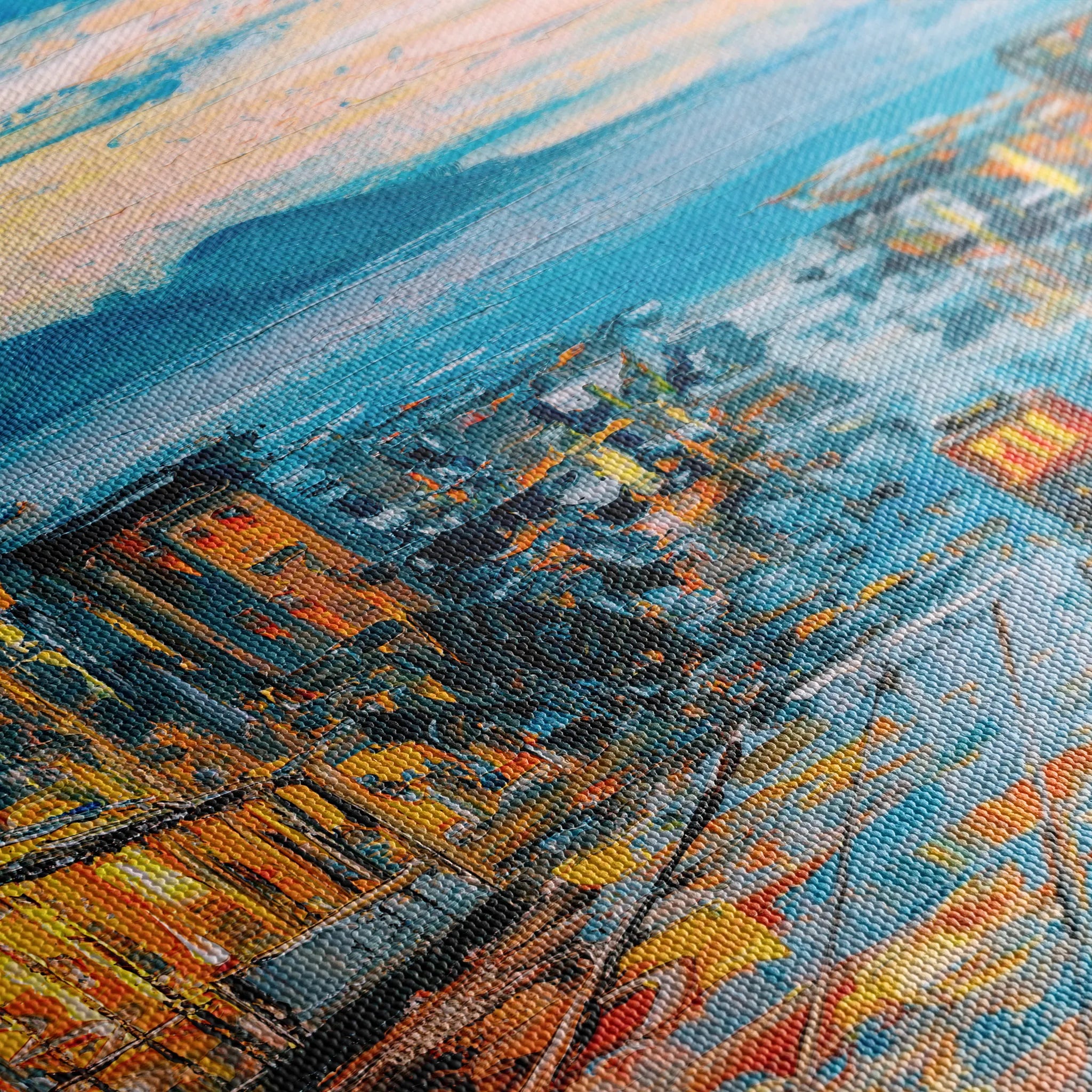 Landscape 034 Canvas Art 18" x 24" / 45 x 60 cm / Black