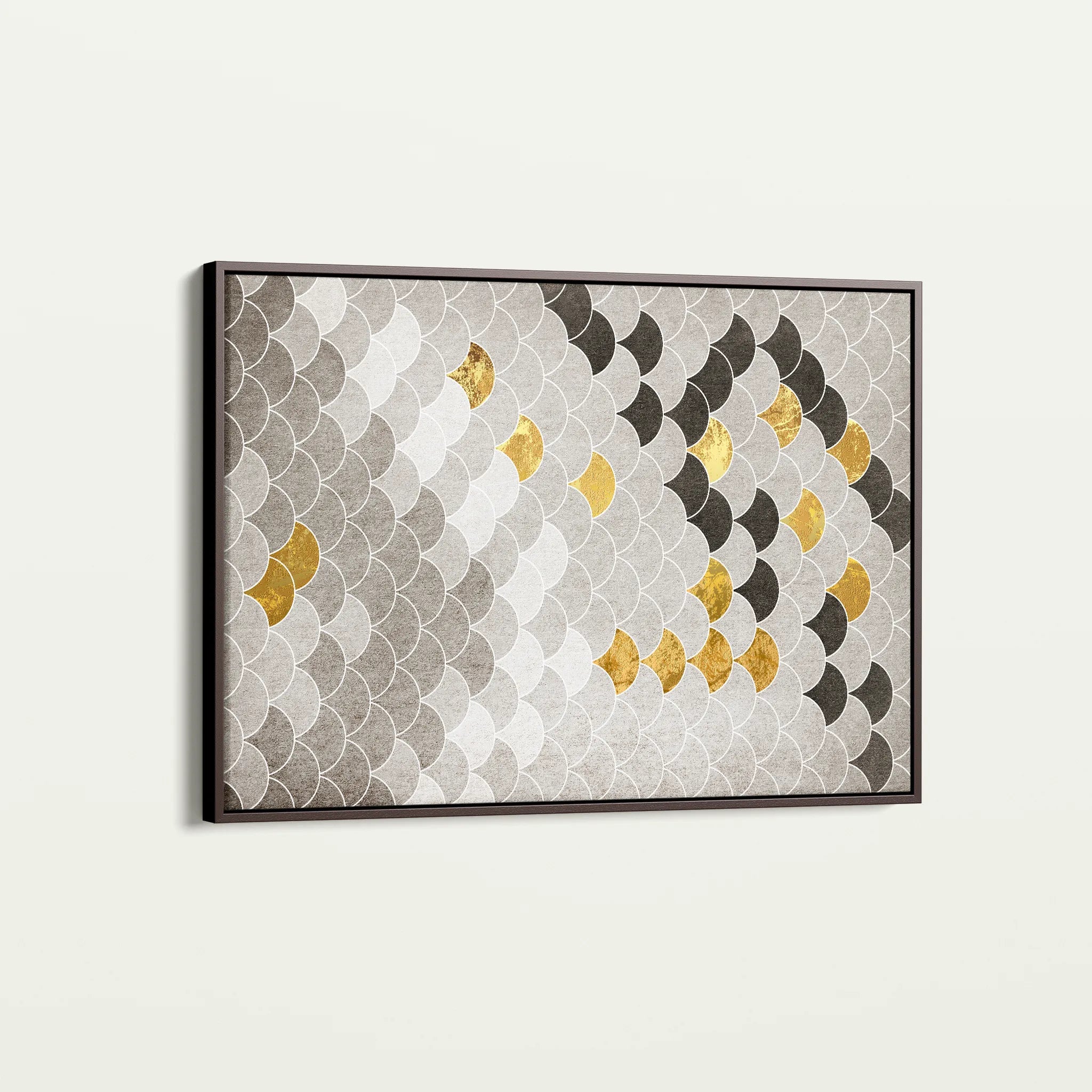 Abstract 035 Canvas Art 18" x 24" / 45 x 60 cm / Black