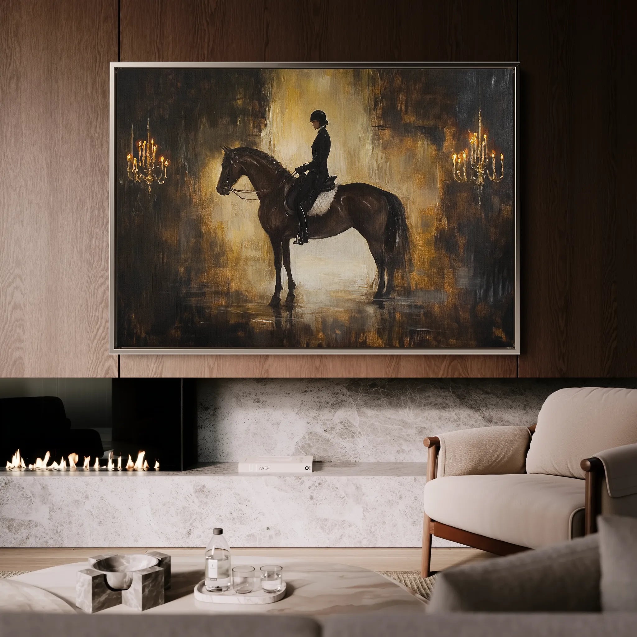 Classic 035 Canvas Art 18" x 24" / 45 x 60 cm / Black