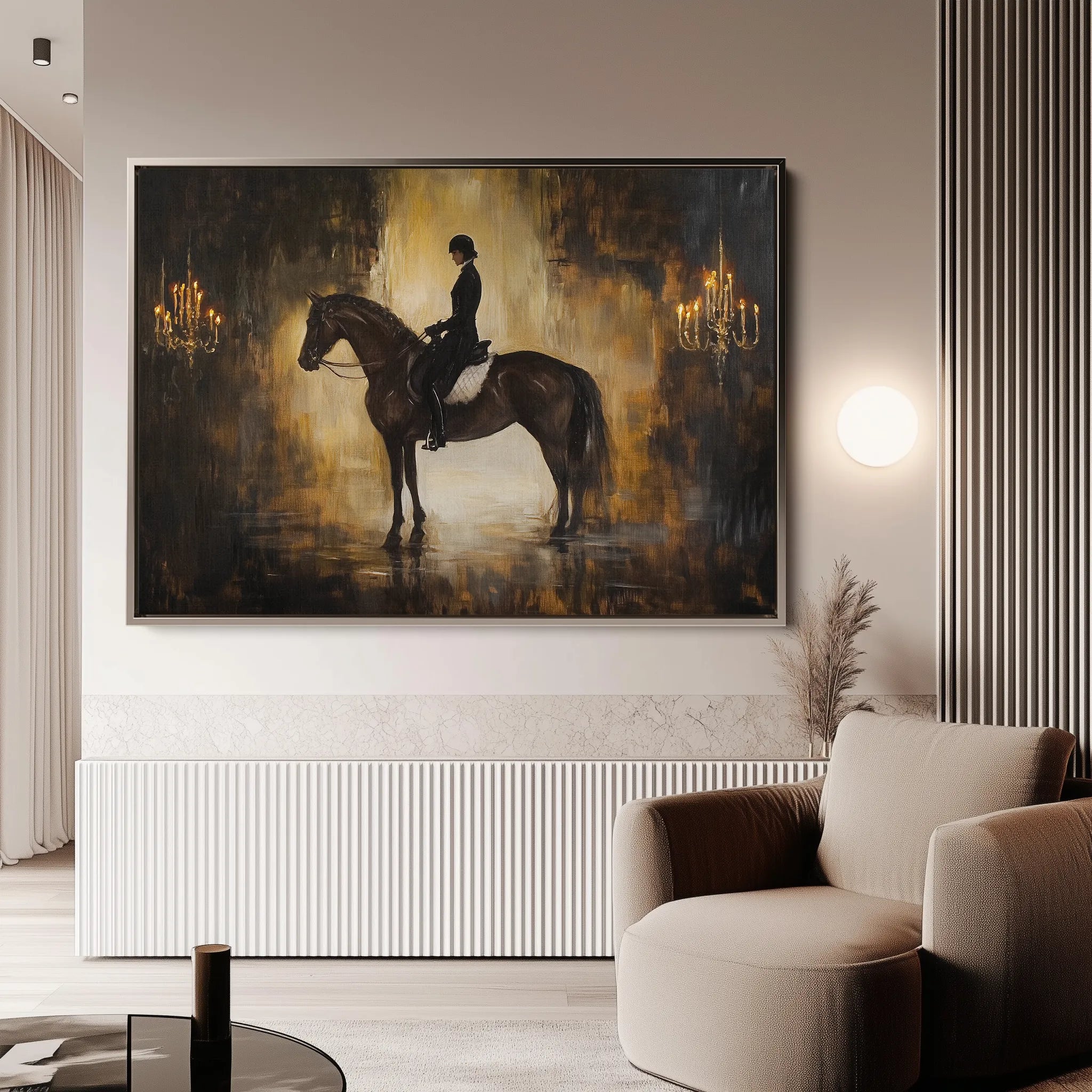 Classic 035 Canvas Art 18" x 24" / 45 x 60 cm / Black