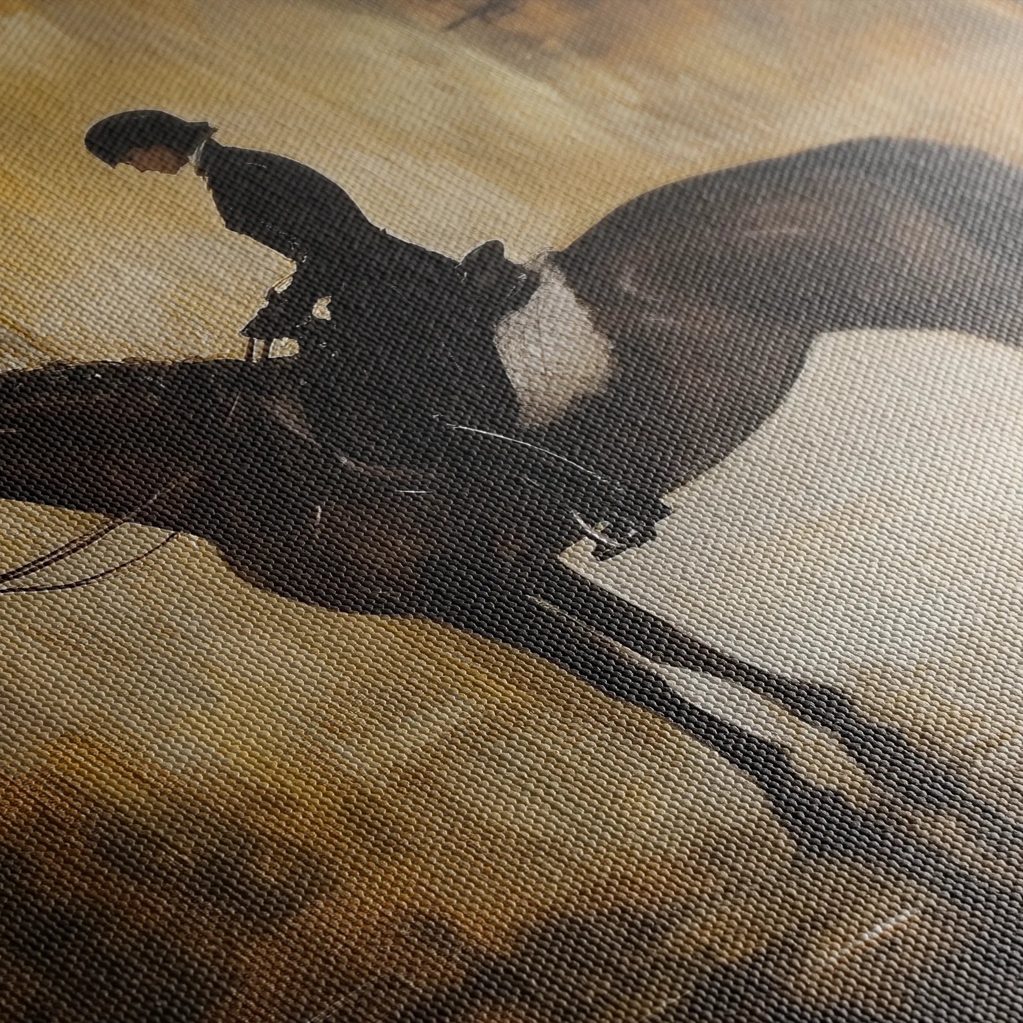 Classic 035 Canvas Art 18" x 24" / 45 x 60 cm / Black