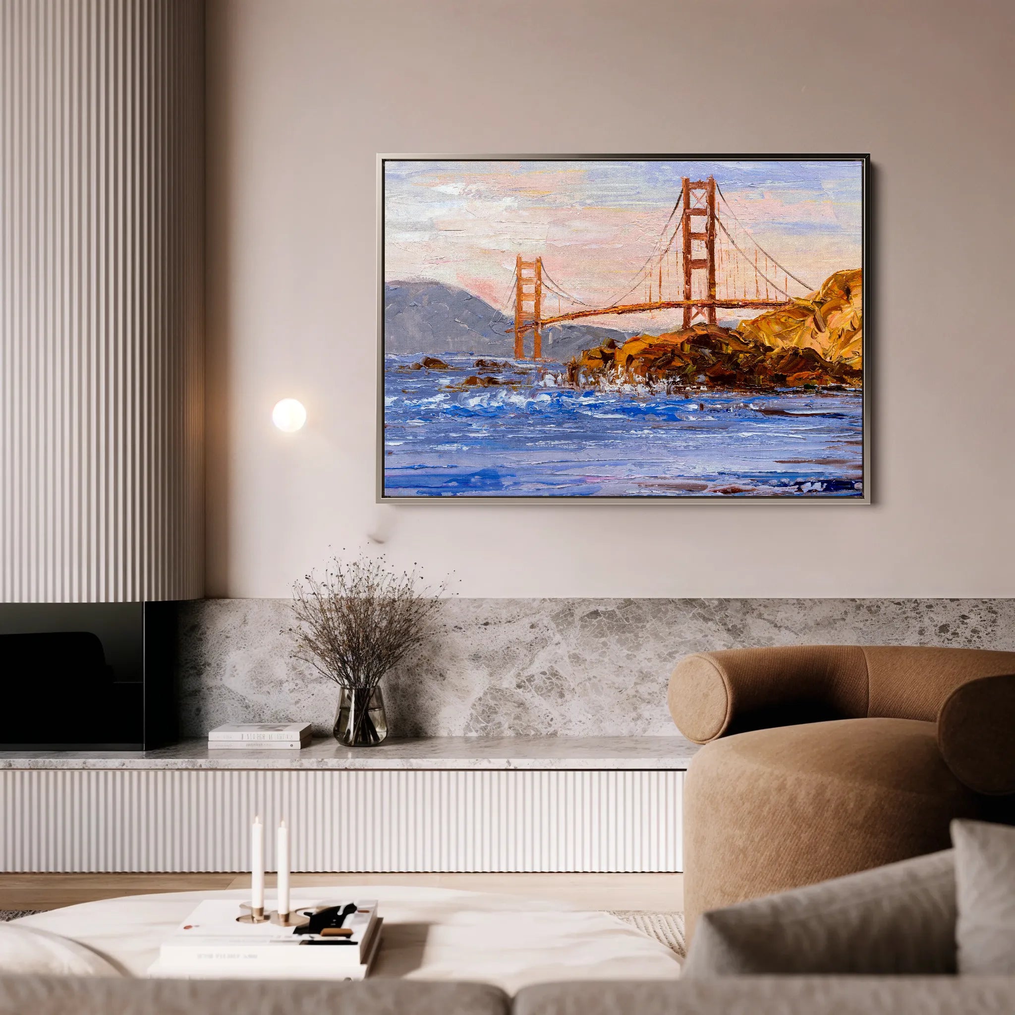Landscape 035 Canvas Art 18" x 24" / 45 x 60 cm / Black